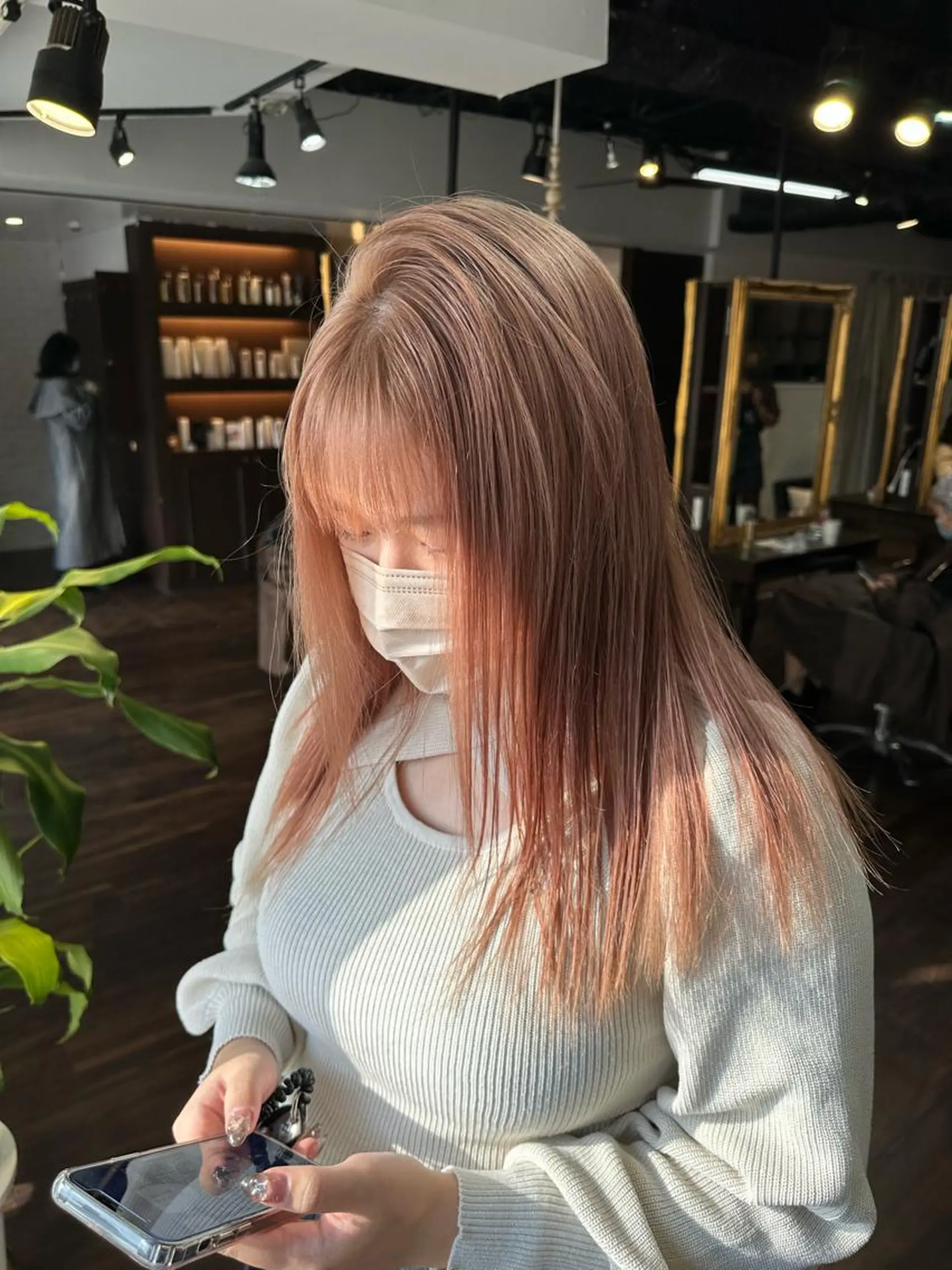 セミロング カラー アディクシーカラー ベージュカラー ブリーチ ケアブリーチ デザインカラー カット ヘアカラー トリートメント ワンホンヘア ケラチン/Kaitoのヘアスタイル