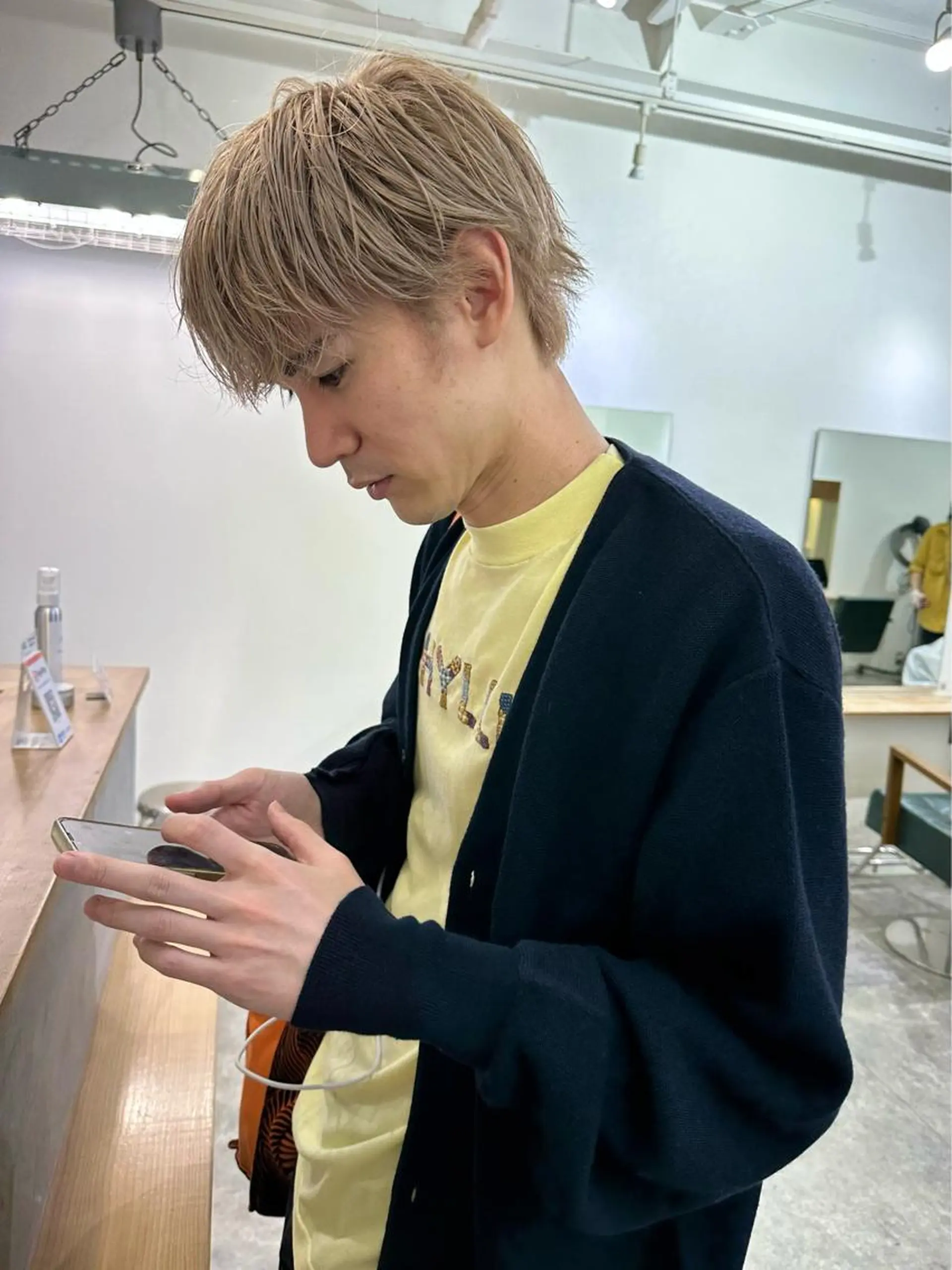 ショート カラー メンズ カット ヘアカラー トリートメント パーマ/透明感カラー /ボブ/吉田一生のヘアスタイル