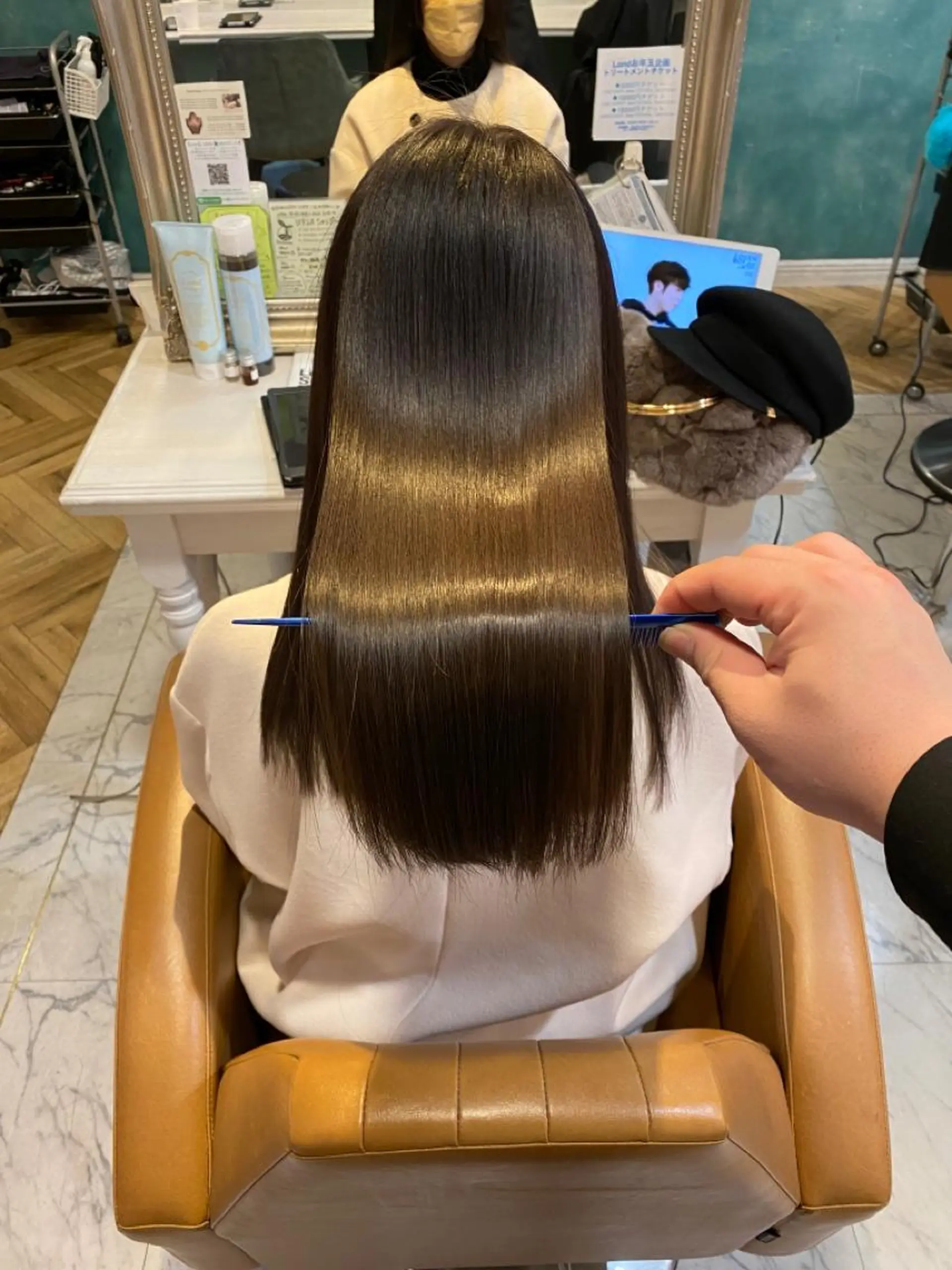 セミロング 韓国ヘア/艶カラー /田中悠佑のヘアスタイル