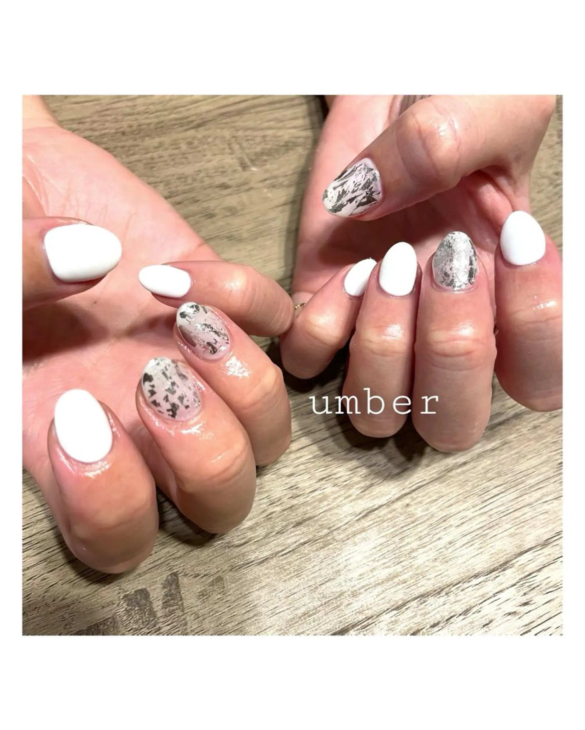 ネイル クリアネイル フラッシュネイル フットネイル フレンチネイル マグネットネイル ハンドネイル umber 三茶1分のネイルデザイン