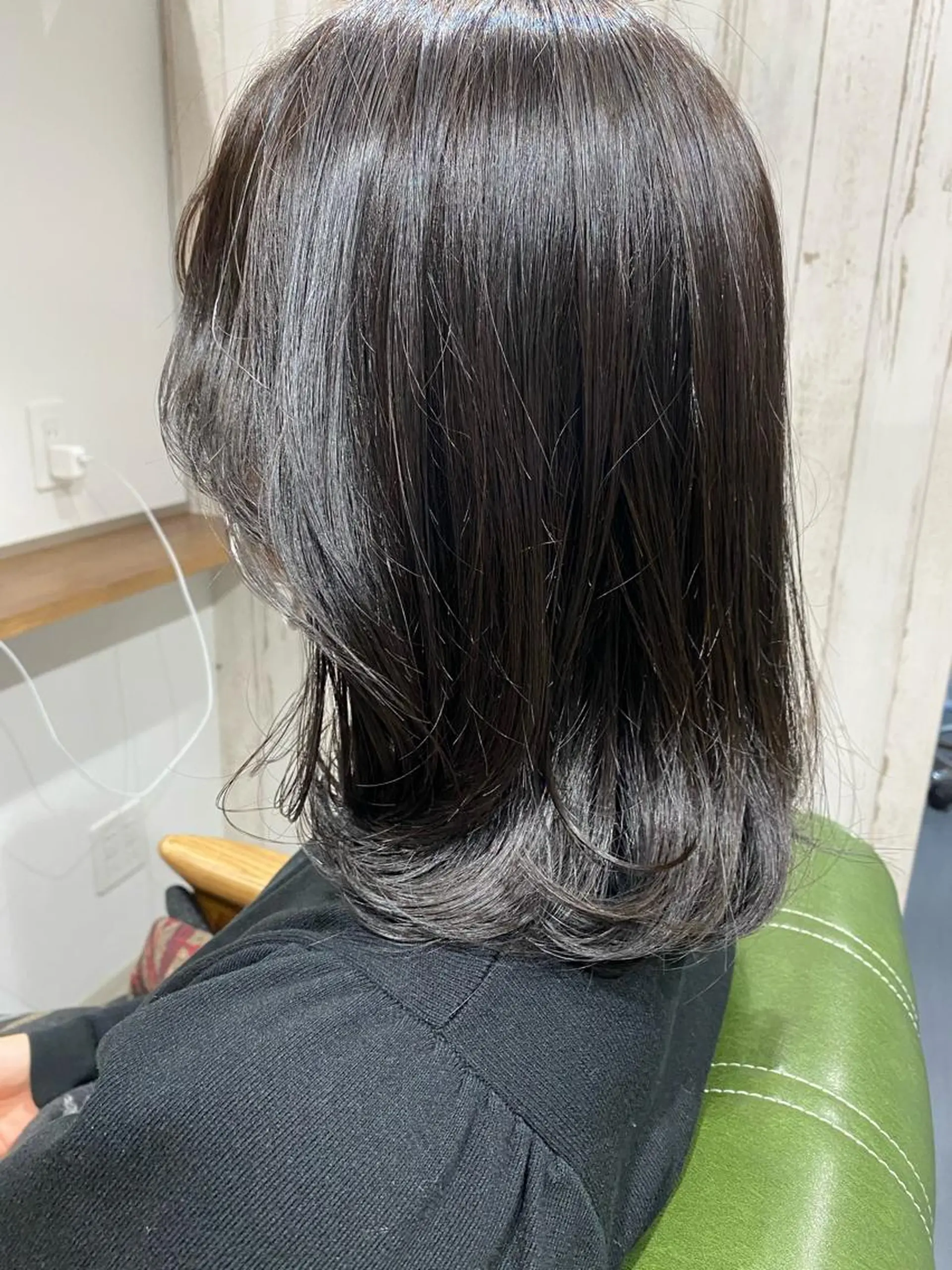 ミディアム 【髪質改善・矯正 ・ハイライト】ハナカのヘアスタイル