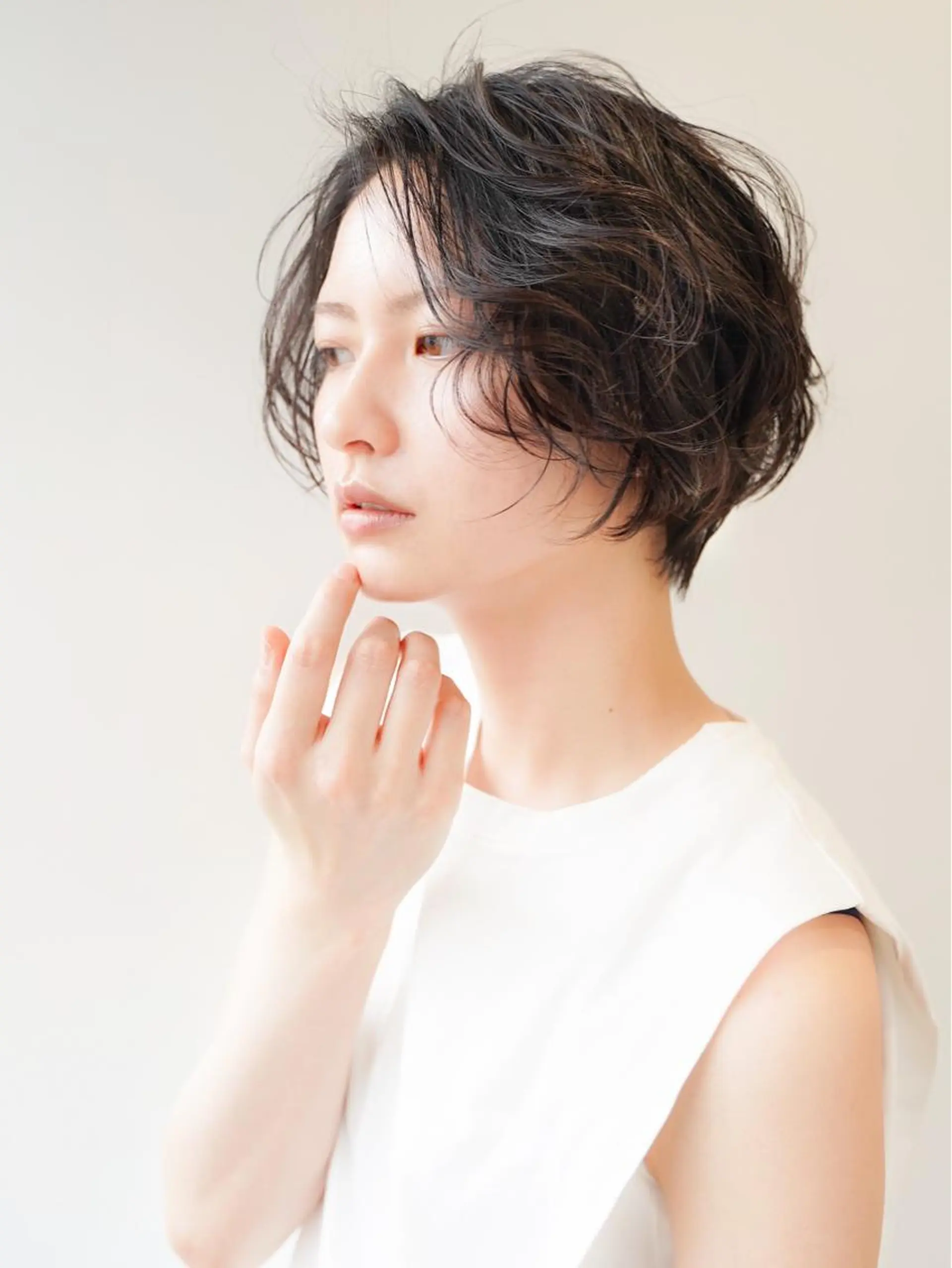 ショート パーマ カット トリートメント 森 海のヘアスタイル