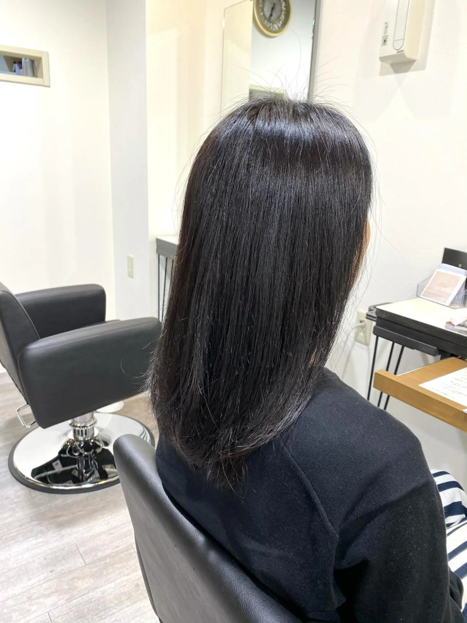 セミロング ハイライト 髪質改善 韓国風ヘア レイヤーカット トリートメント カット トリートメント unpeu hair  二条所属・先着1名様限定 カット無料のヘアスタイル