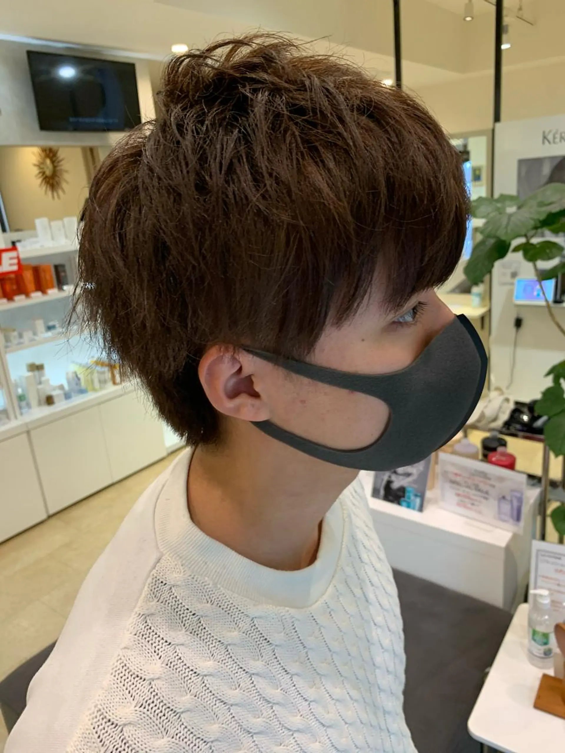 カラー メンズ カット 縮毛矯正 トリートメント 西新/siohair 2nd/石尾刻矢のヘアスタイル