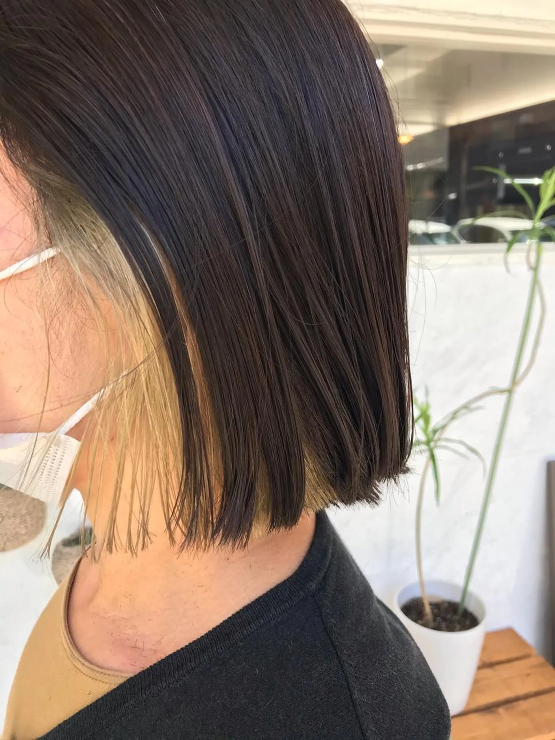 ミディアム 正分 真美のヘアスタイル