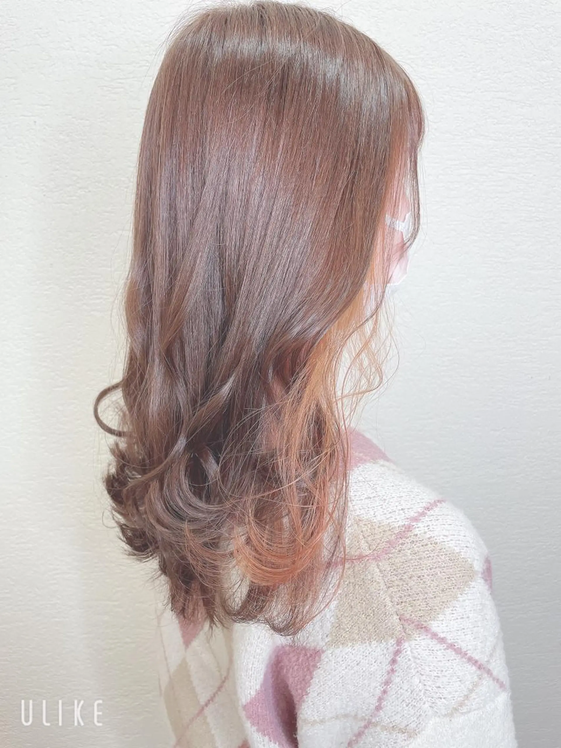 ロング カラー オレンジ カット ヘアカラー ❣️モードケイズ塚口 和田一将のヘアスタイル