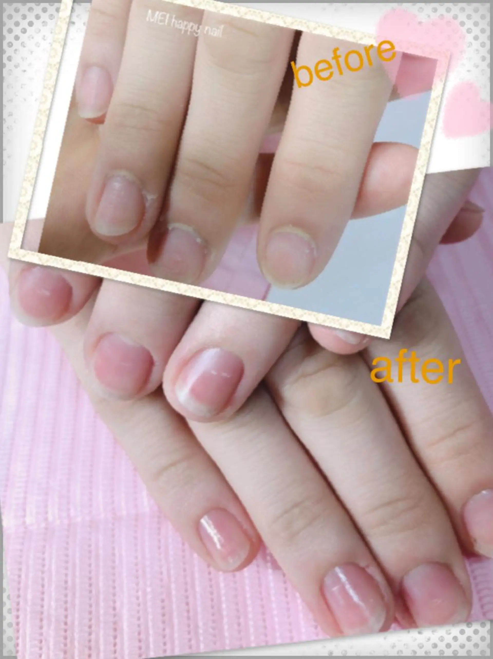 ネイル 北浦和 自爪育成ケアのネイルデザイン