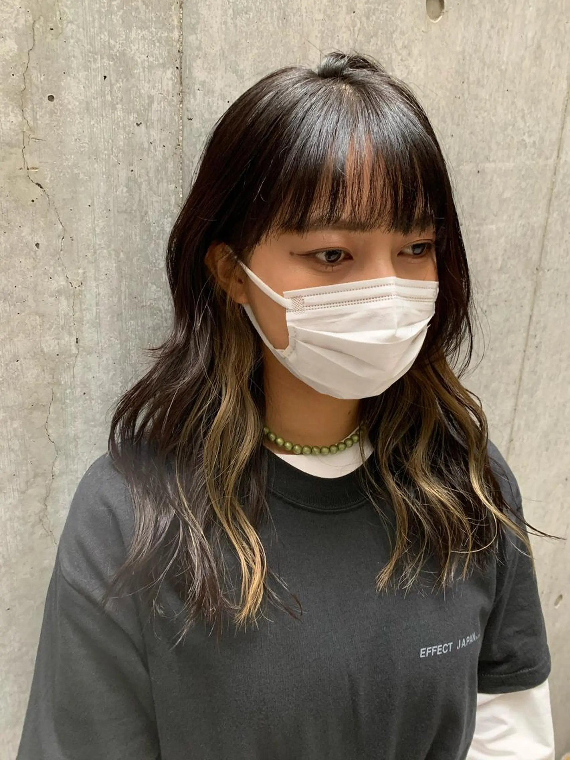 セミロング カラー カット ヘアカラー トリートメント ally hairsalon所属・Emi .のヘアスタイル