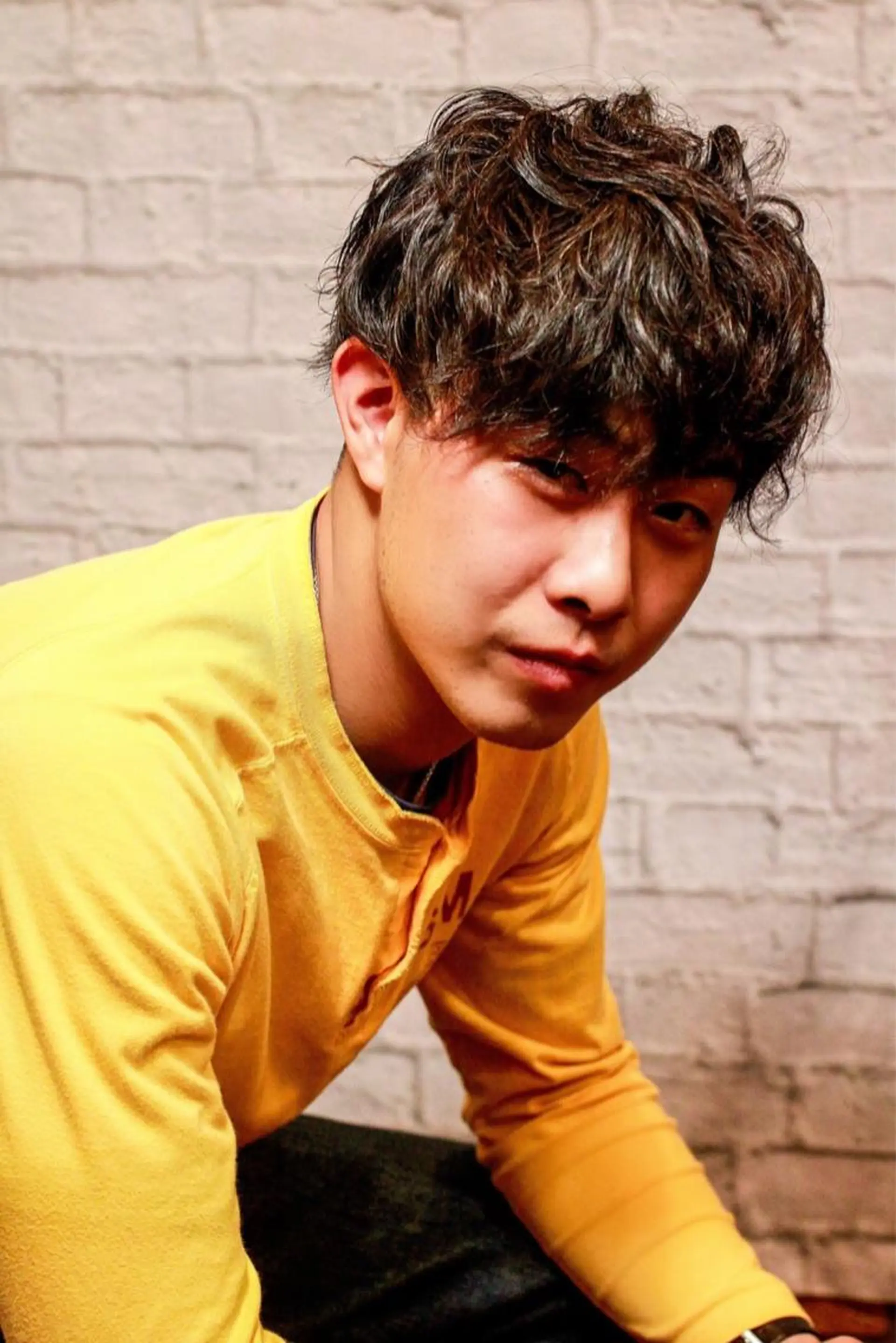 ミディアム パーマ メンズ ミディアムパーマ メンズパーマ カット パーマ 銀座マツナガ新宿野村ビル店所属・メンズカット 佐藤優菜のヘアスタイル