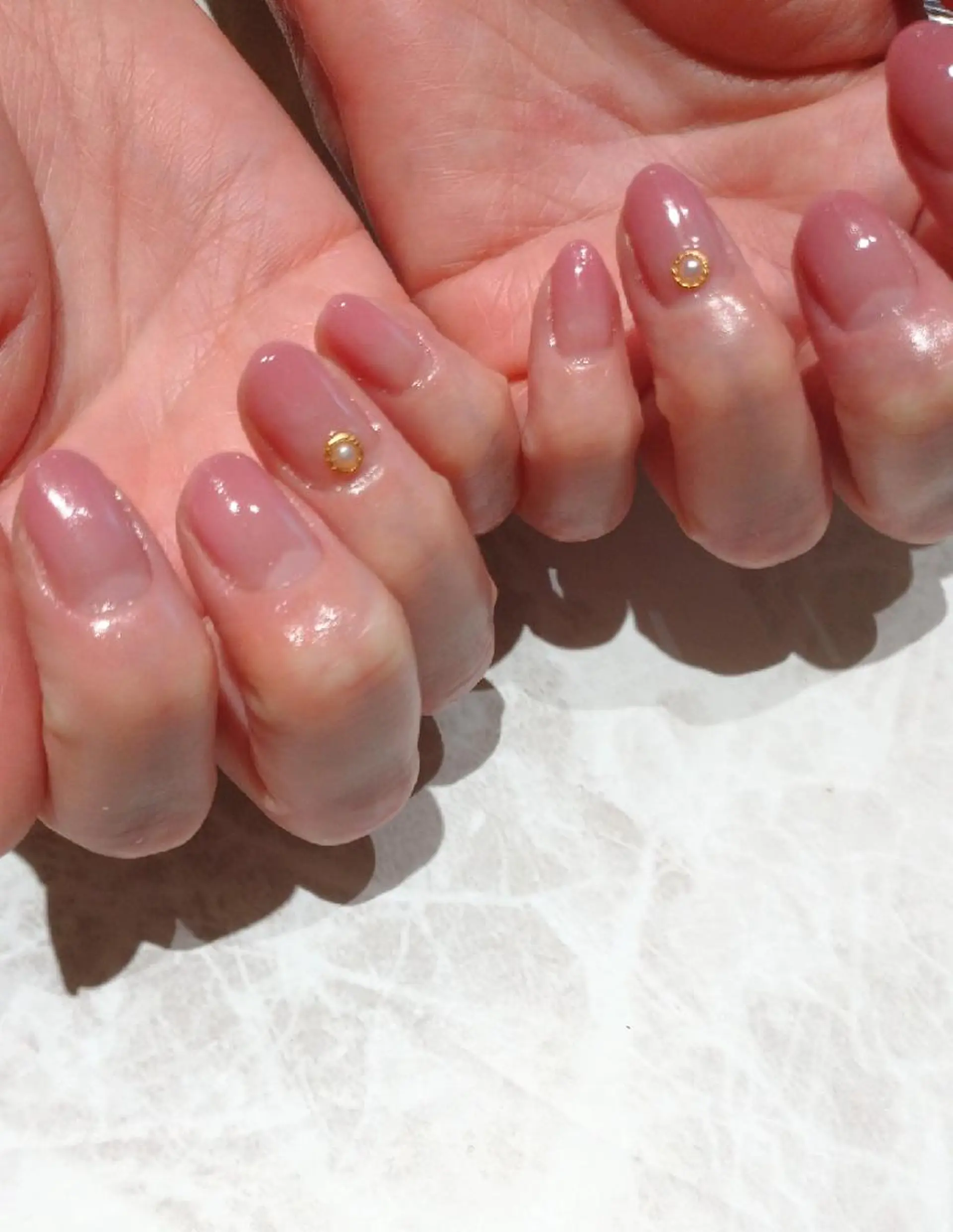 ネイル ピンク ハンドネイル 會田 瑠衣のネイルデザイン