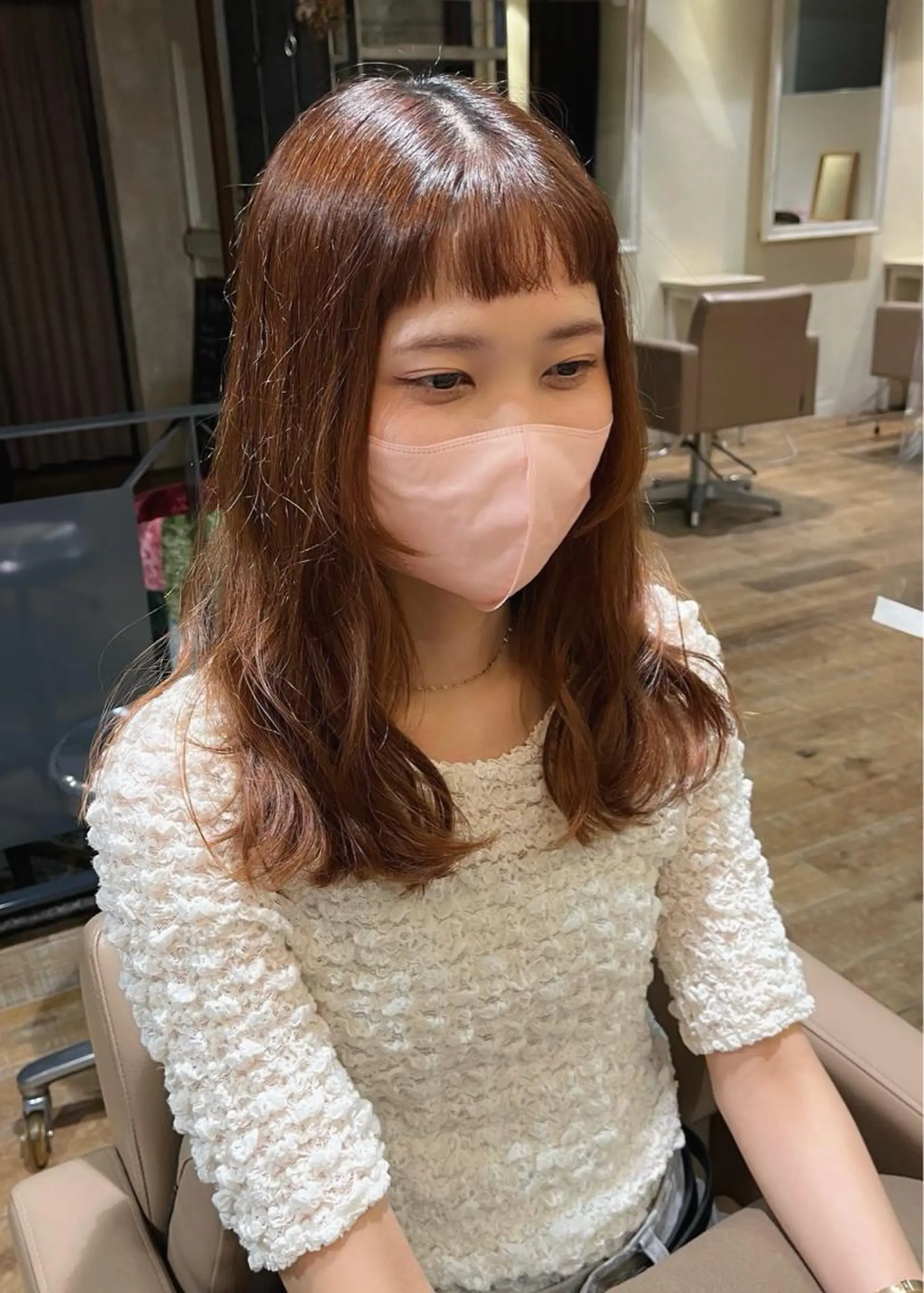 ロング 田中 鈴乃のヘアスタイル