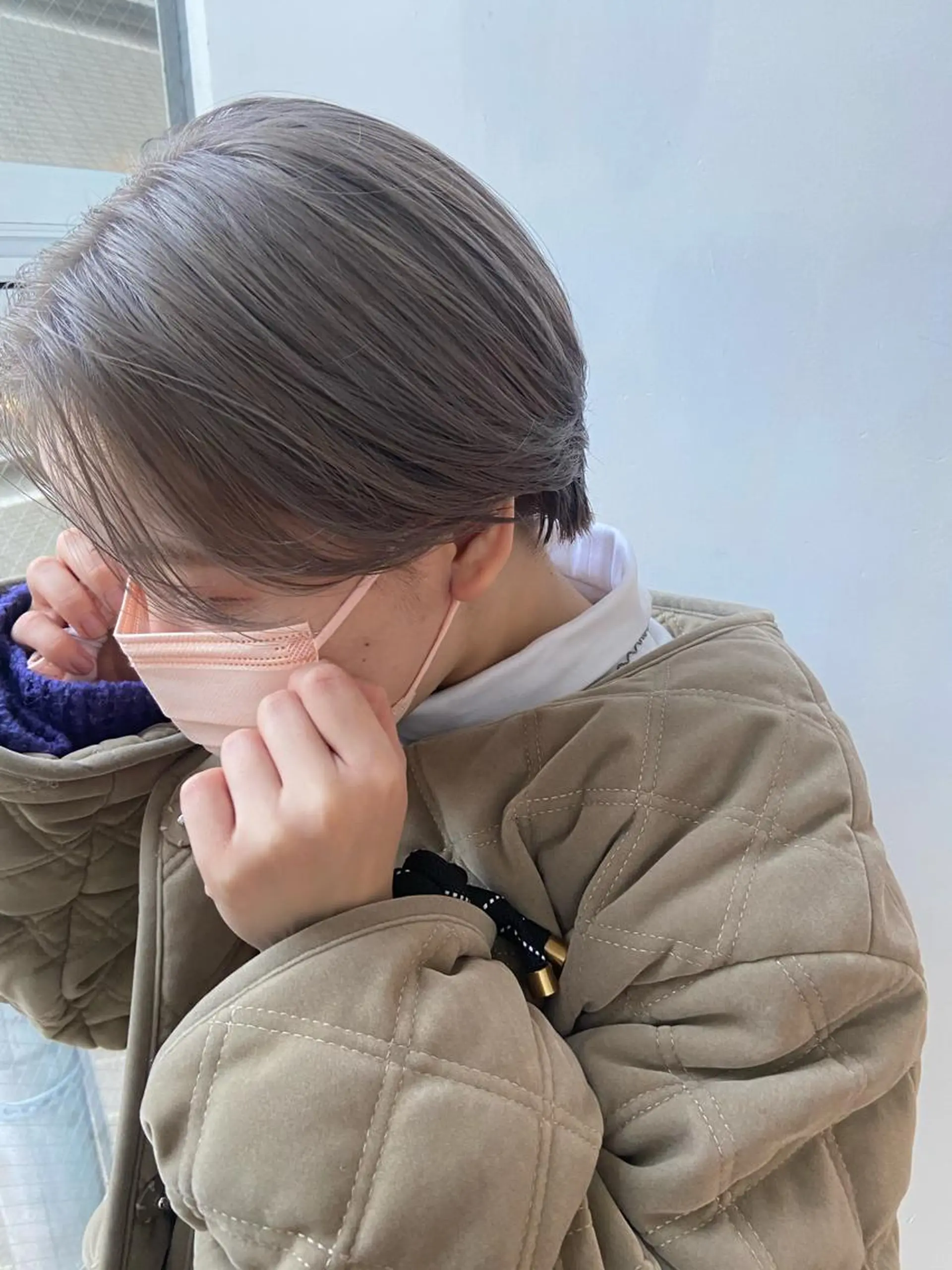 ショート カラー シルバー ホワイトシルバー Rinon所属・沖 真琴のヘアスタイル