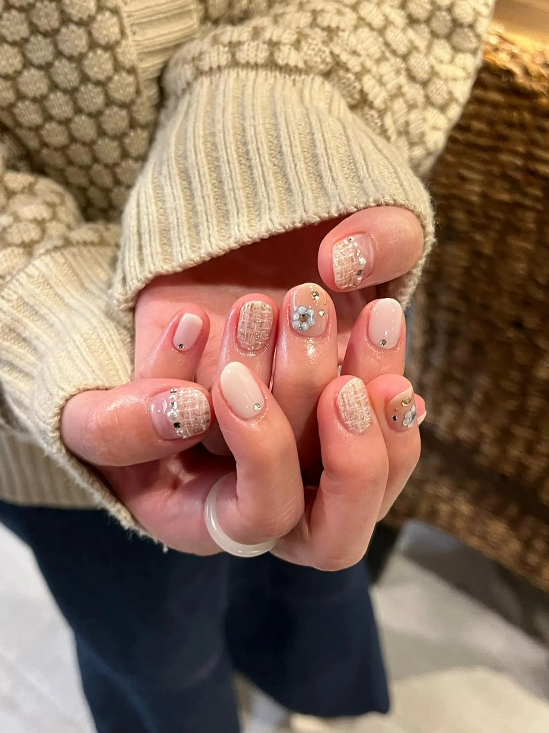 ネイル ハンドネイル Protea ❁⃘*.ﾟ清家 美穂のネイルデザイン