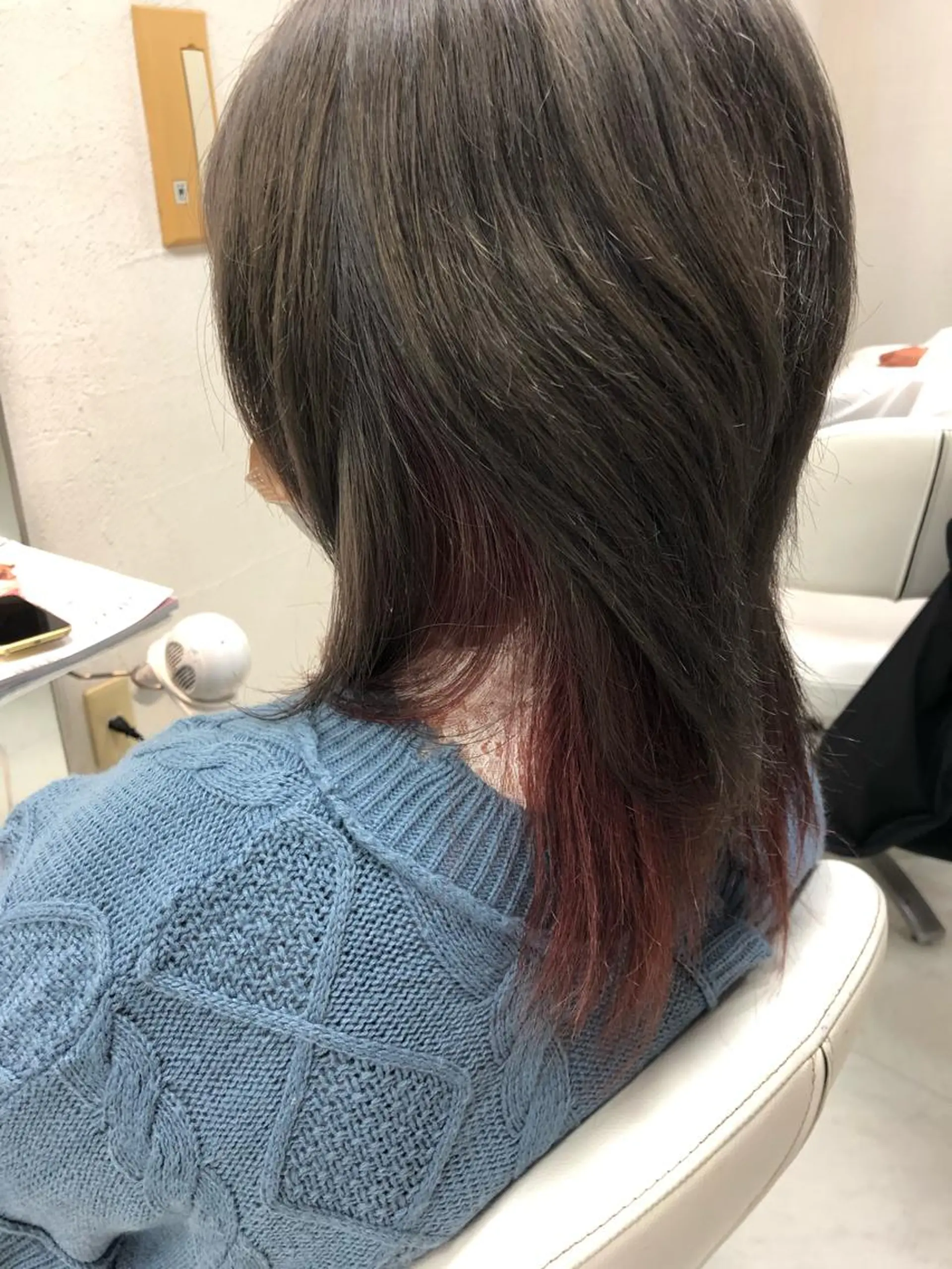 ミディアム カット 縮毛矯正 阿部 美咲のヘアスタイル