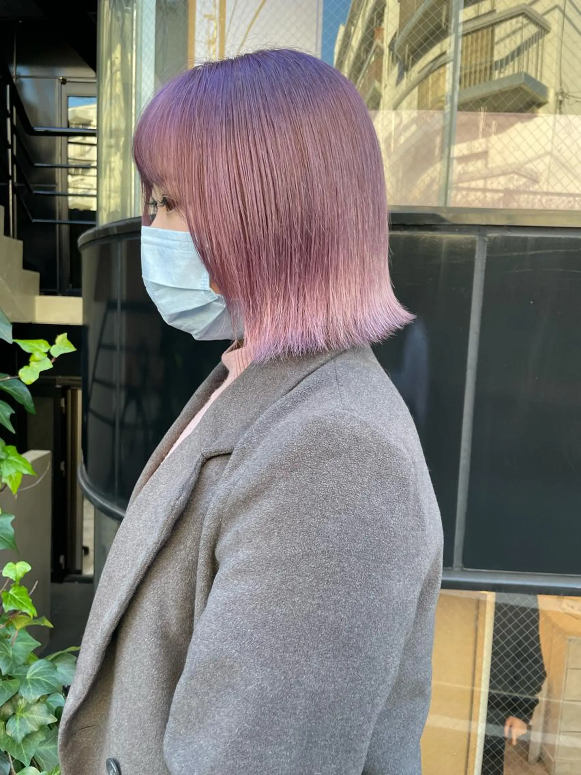 ショート ピンクラベンダー シンプル+αな デザインを 松崎陸のヘアスタイル