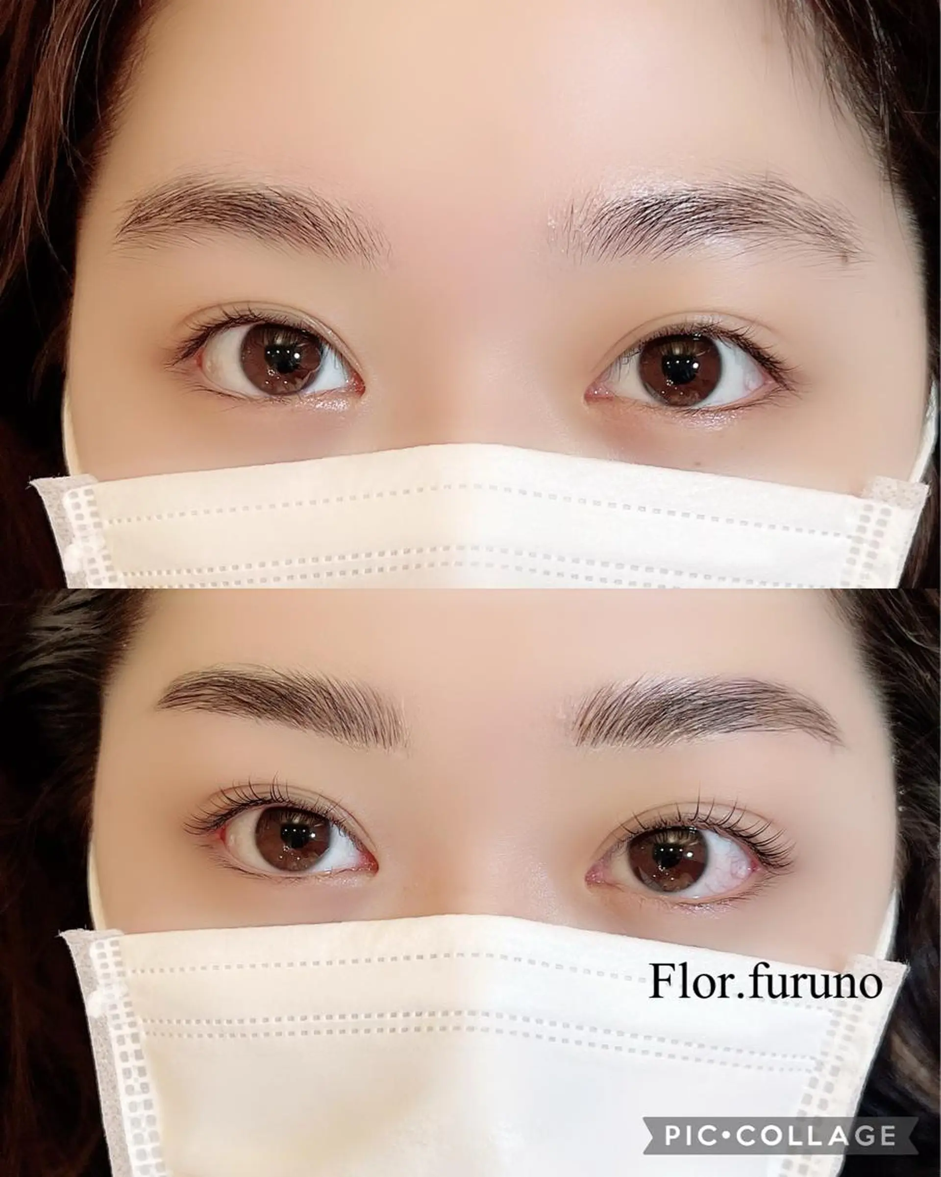 マツエク・マツパ アイブロウ ハリウッドブロウリフト パリジェンヌラッシュリフト Flor上大岡 ＊フルノ リナ＊のマツエク・マツパデザイン