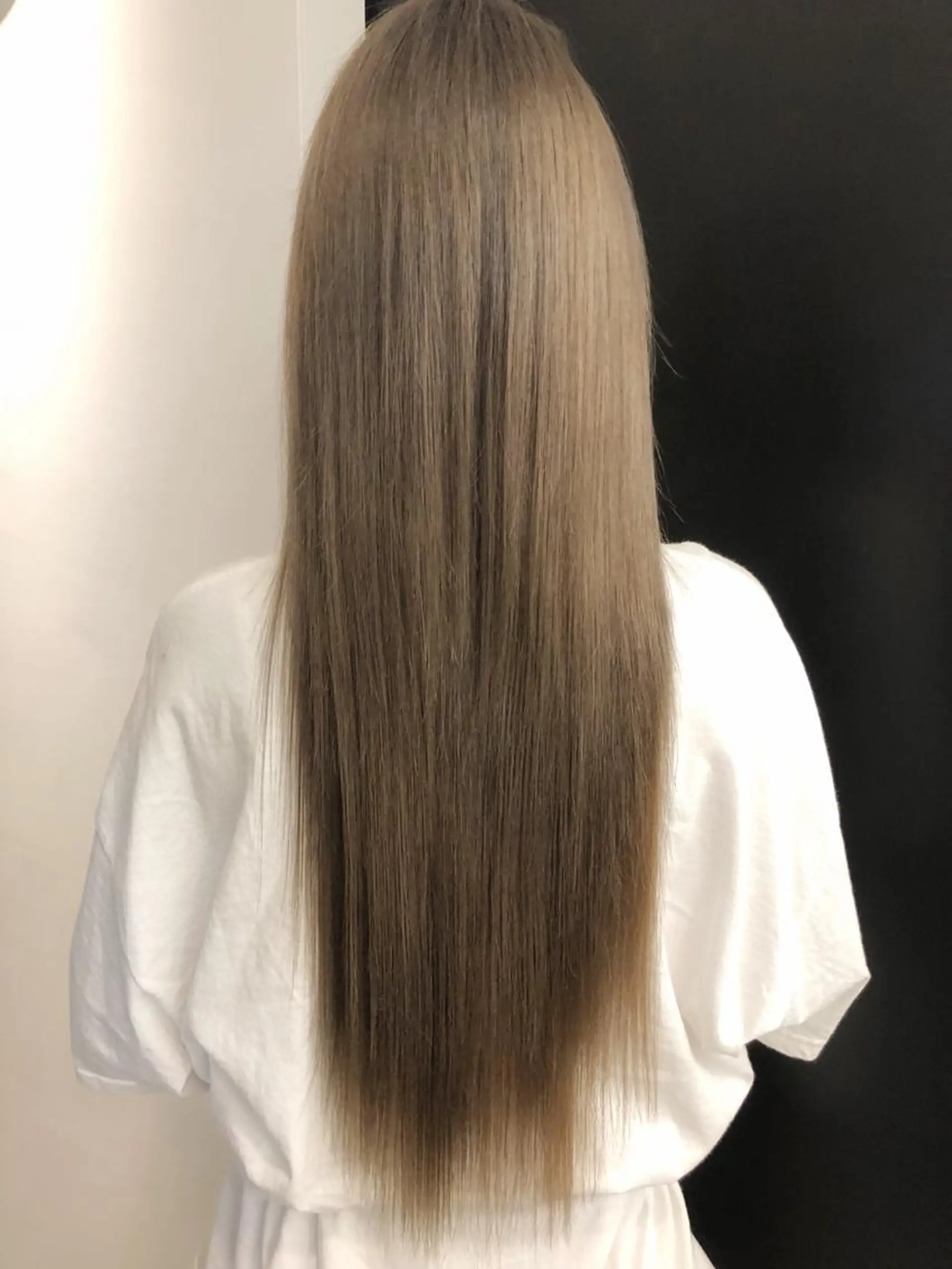 ロング カラー ヘアアレンジ ベージュカラー ダブルカラー エクステ ロング Hair mission【ヘアーミッション】心斎橋所属・エクステ／レイヤー 落合/心斎橋のヘアスタイル