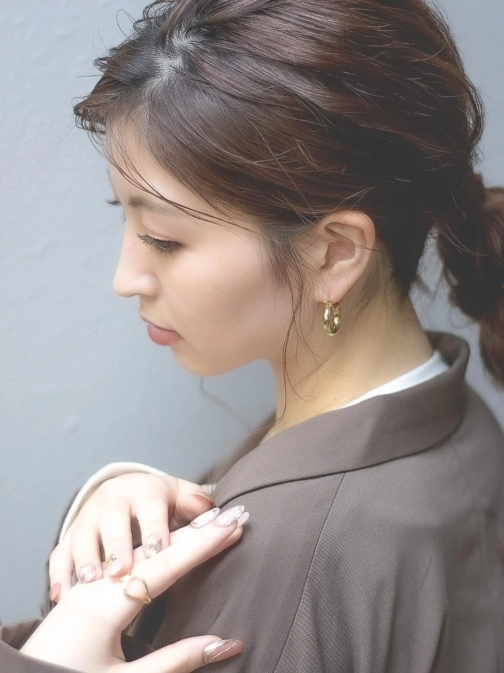 ミディアム カラー ba-boo 広島のヘアスタイル