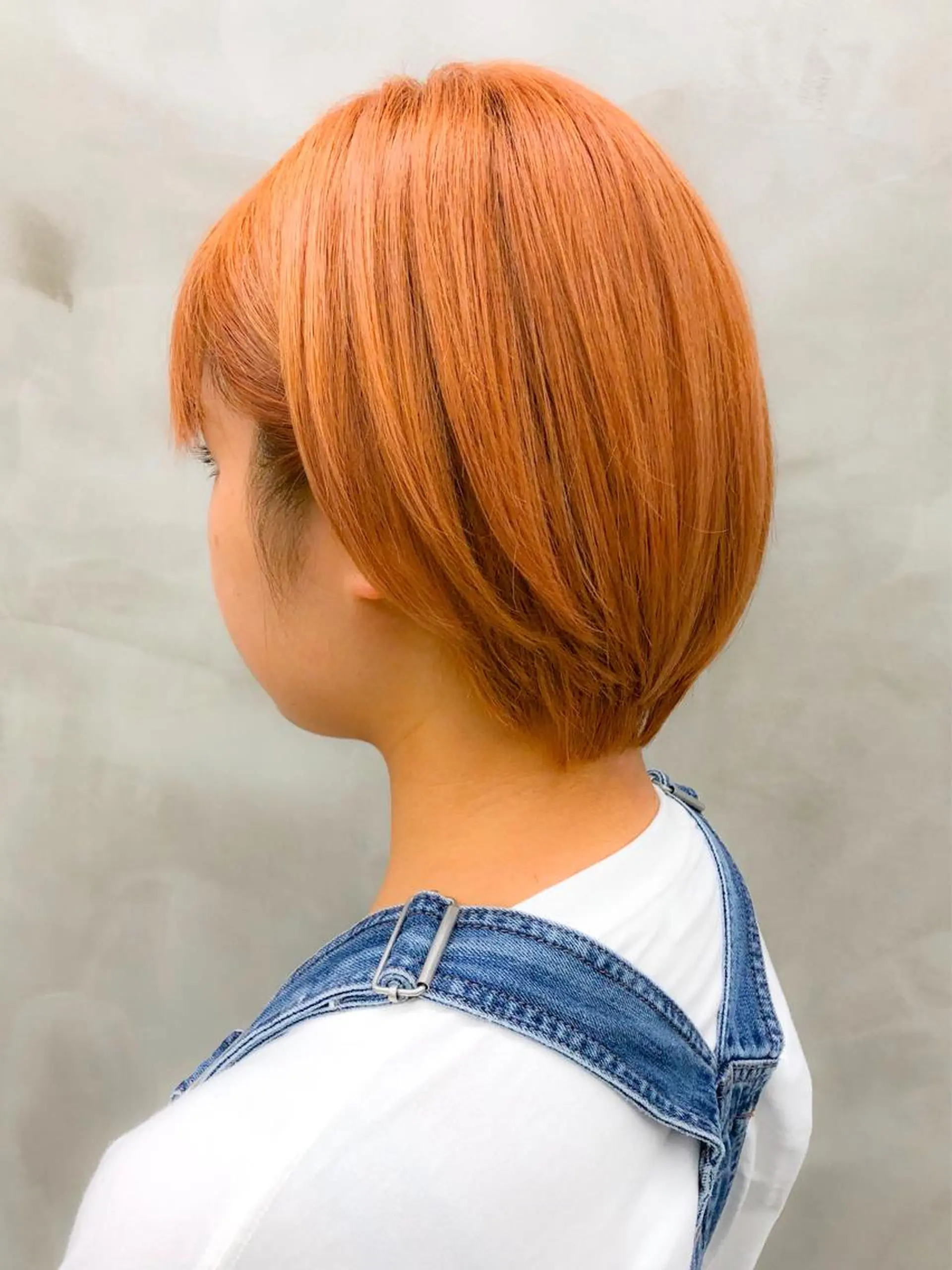 ショート カラー ハイトーンカラー ハイトーンオレンジ オレンジ ボブ ショート・ボブ 徳竹淳一のヘアスタイル