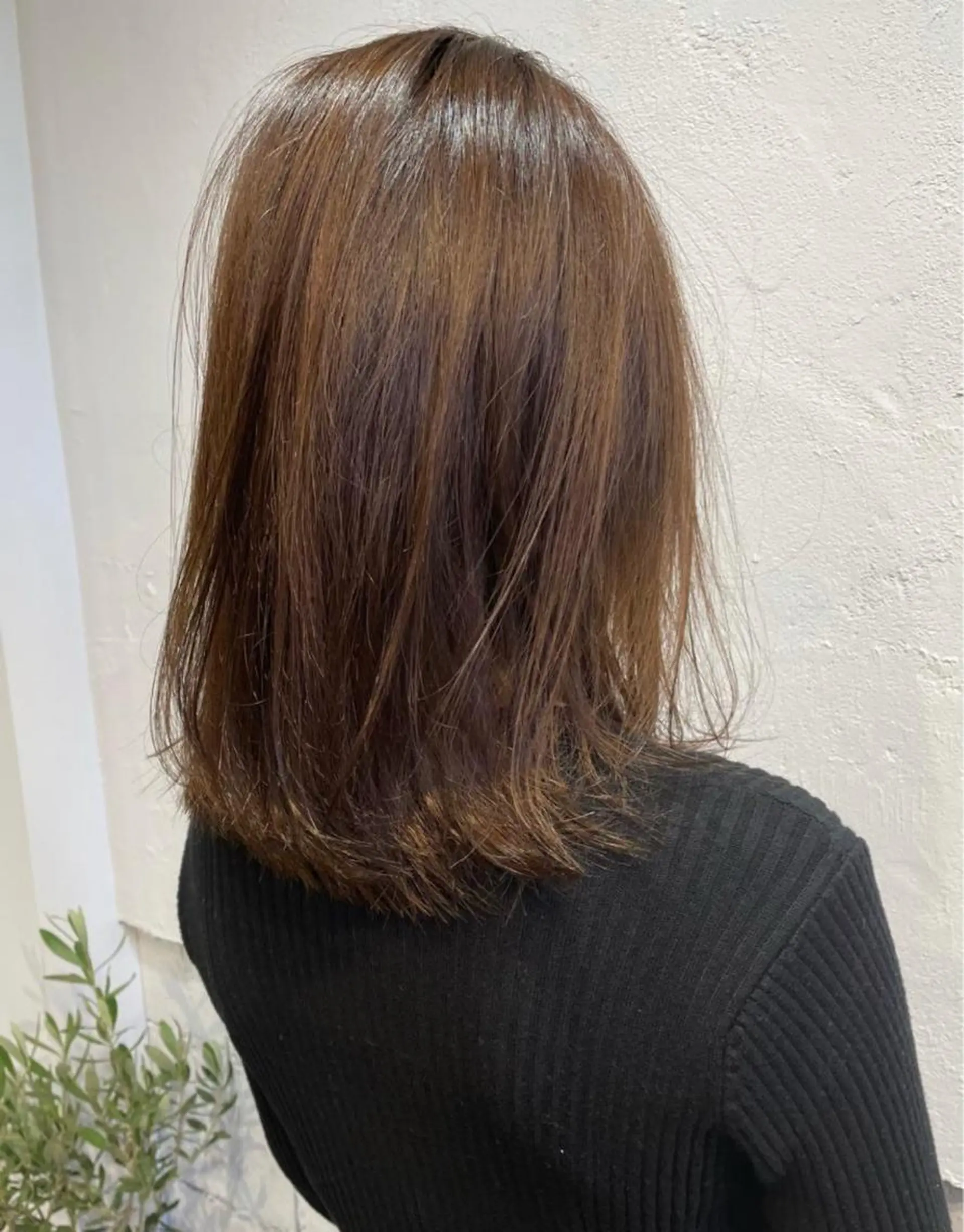 ミディアム カット 縮毛矯正 トリートメント 上原 みちるのヘアスタイル