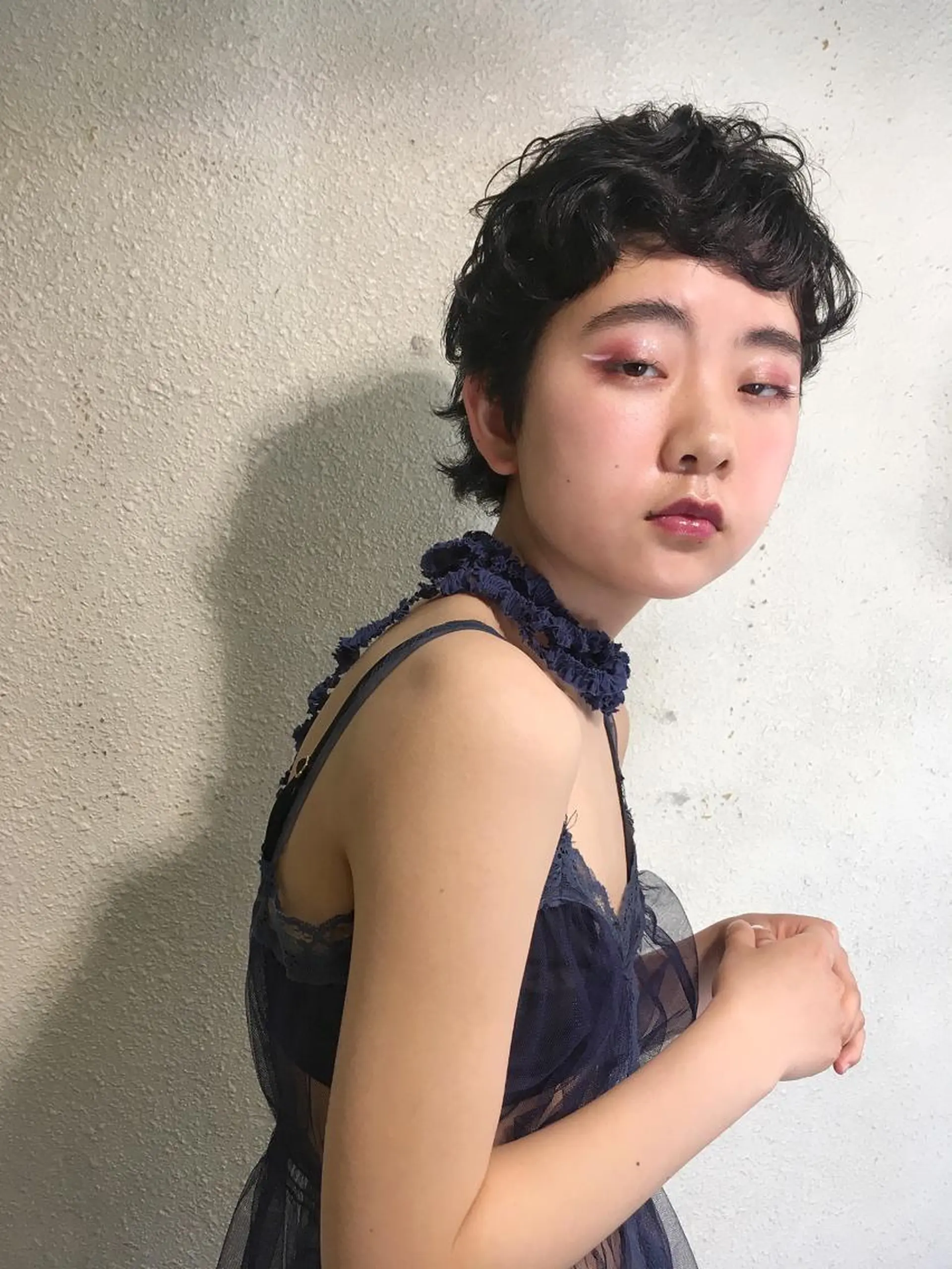 ショート くせ毛 ショートヘア カット パーマ ヨナイ チヒロのヘアスタイル