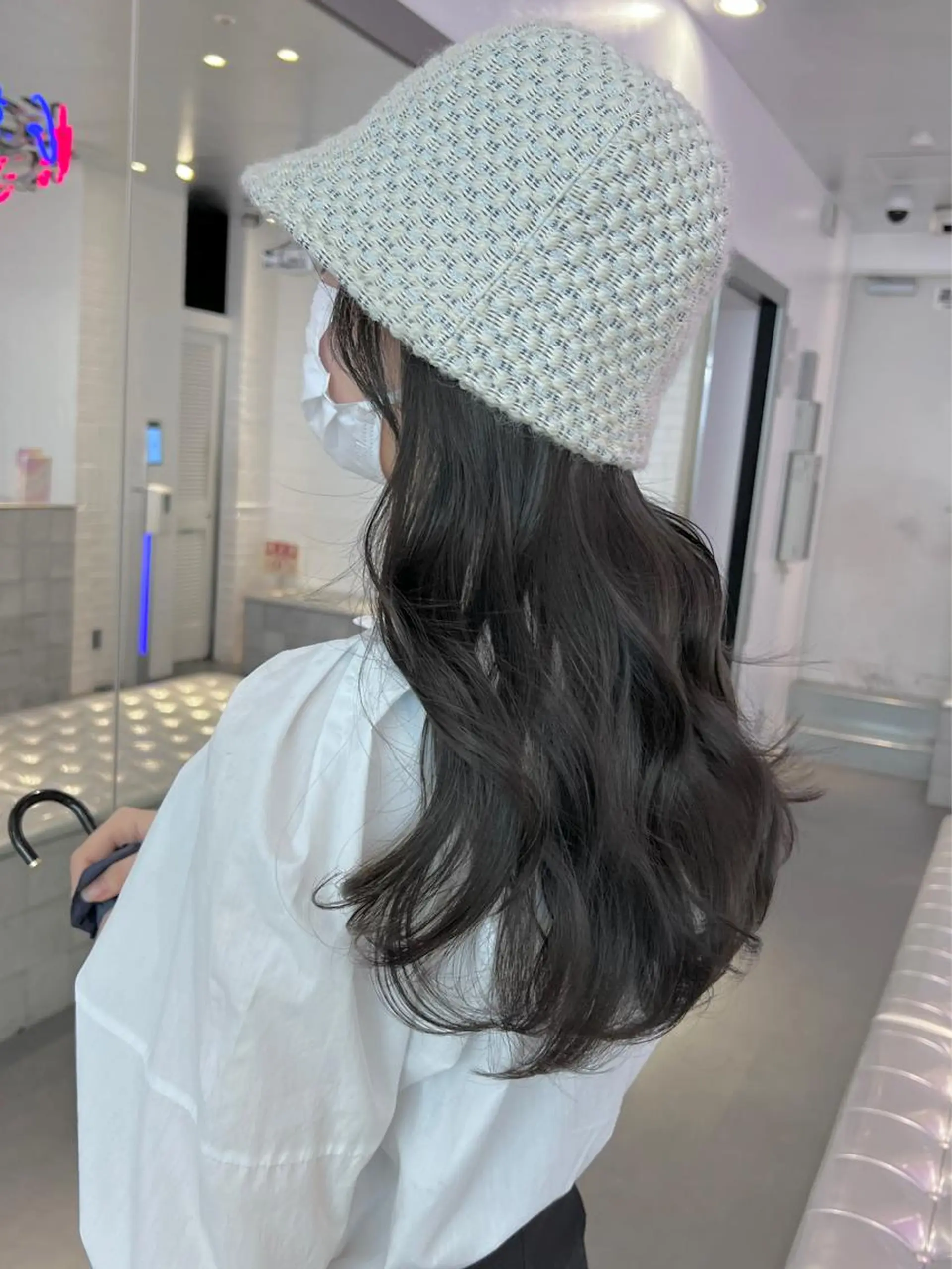 ロング カラー ヘアアレンジ アッシュ アッシュグレー アッシュグレージュ グレージュ カット ヘアカラー レイヤーカット指名 No.1💖マユカのヘアスタイル