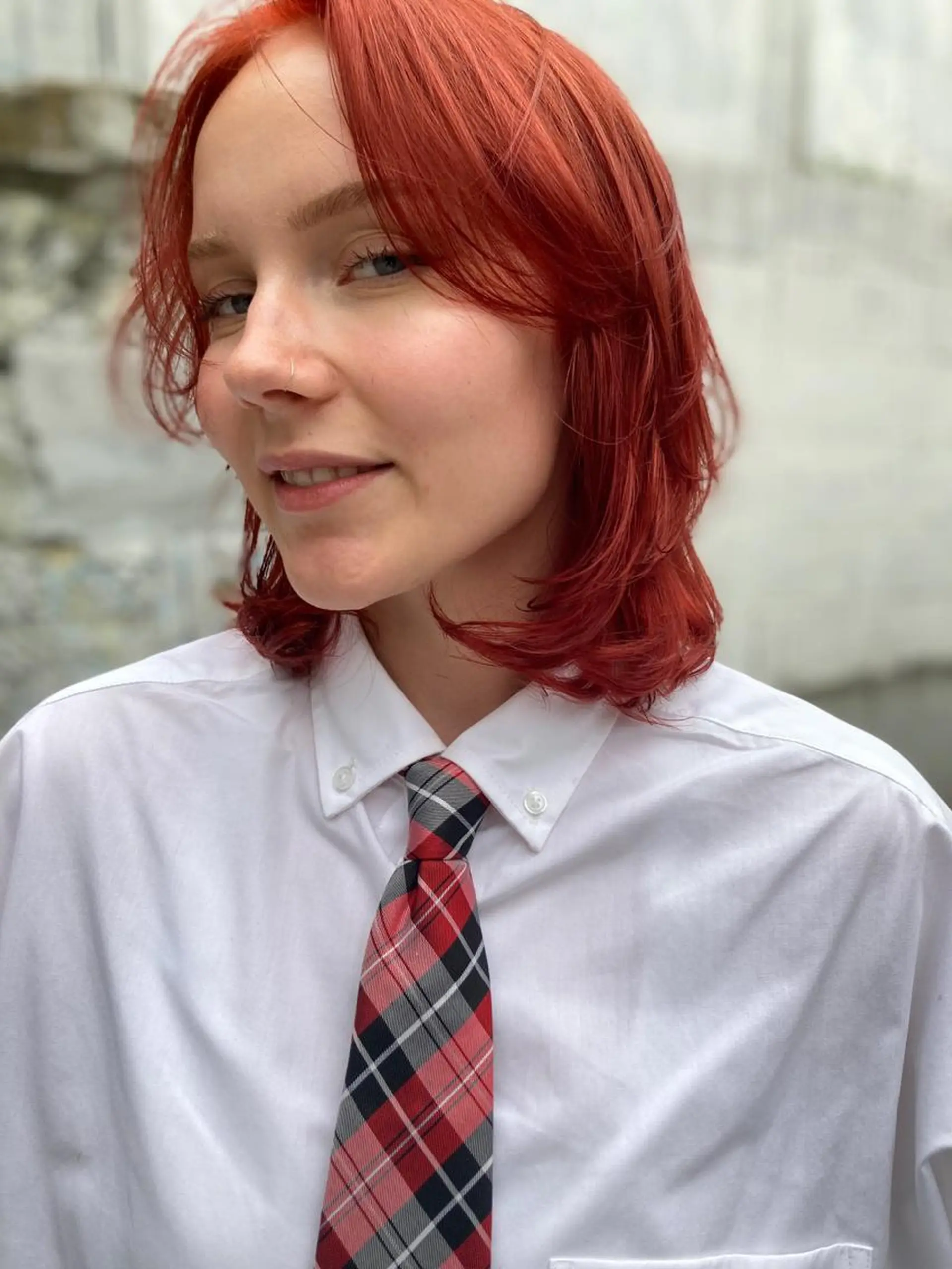 ショート カラー オレンジ レッドカラー ainico.所属・髪質改善　艶髪✨ Teppeiのヘアスタイル