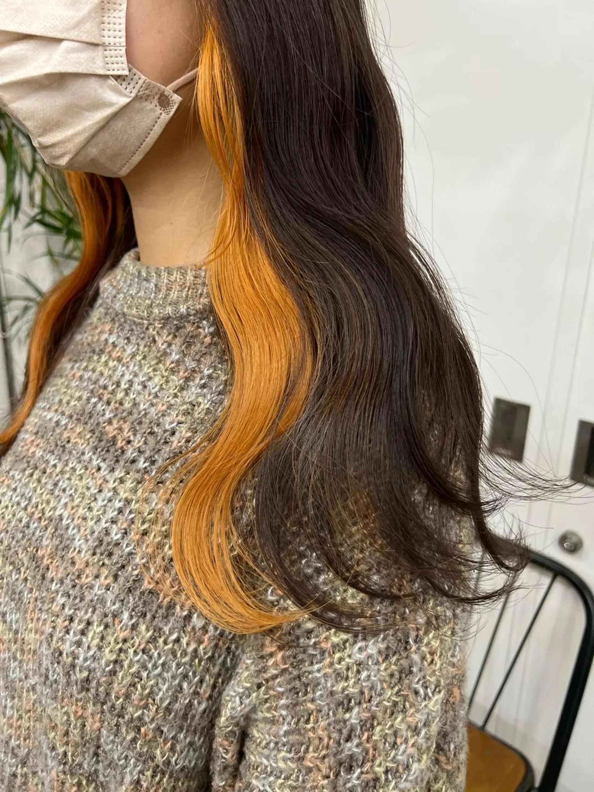 ロング カラー ブラウンカラー オレンジ オレンジブラウン 卒業式のヘアスタイル ヘアカラー era所属・azumi/ボブ/暖 色/オリーブ/縮毛のヘアスタイル