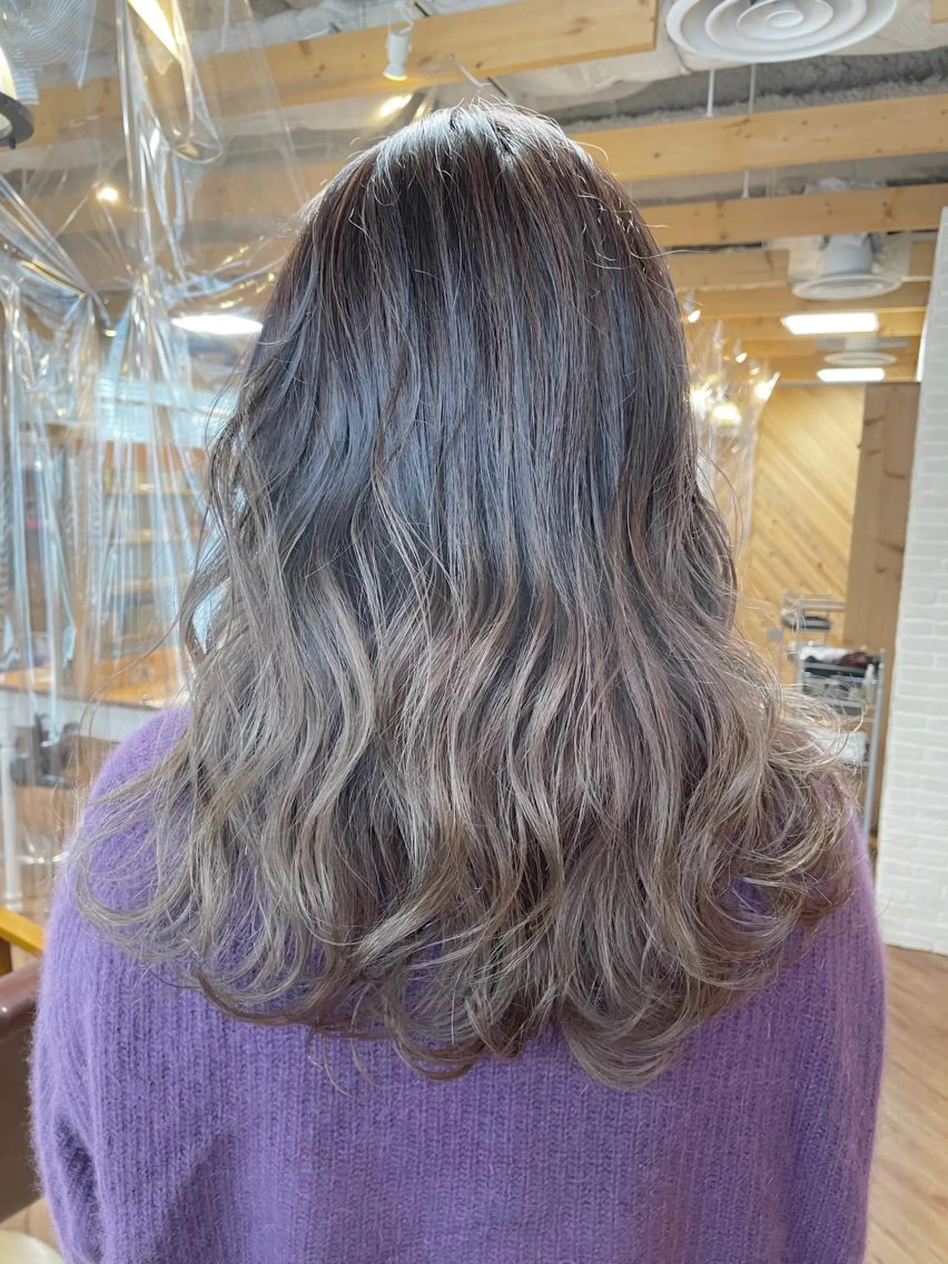 セミロング カラー hair salon Ranun髪質改善のヘアスタイル