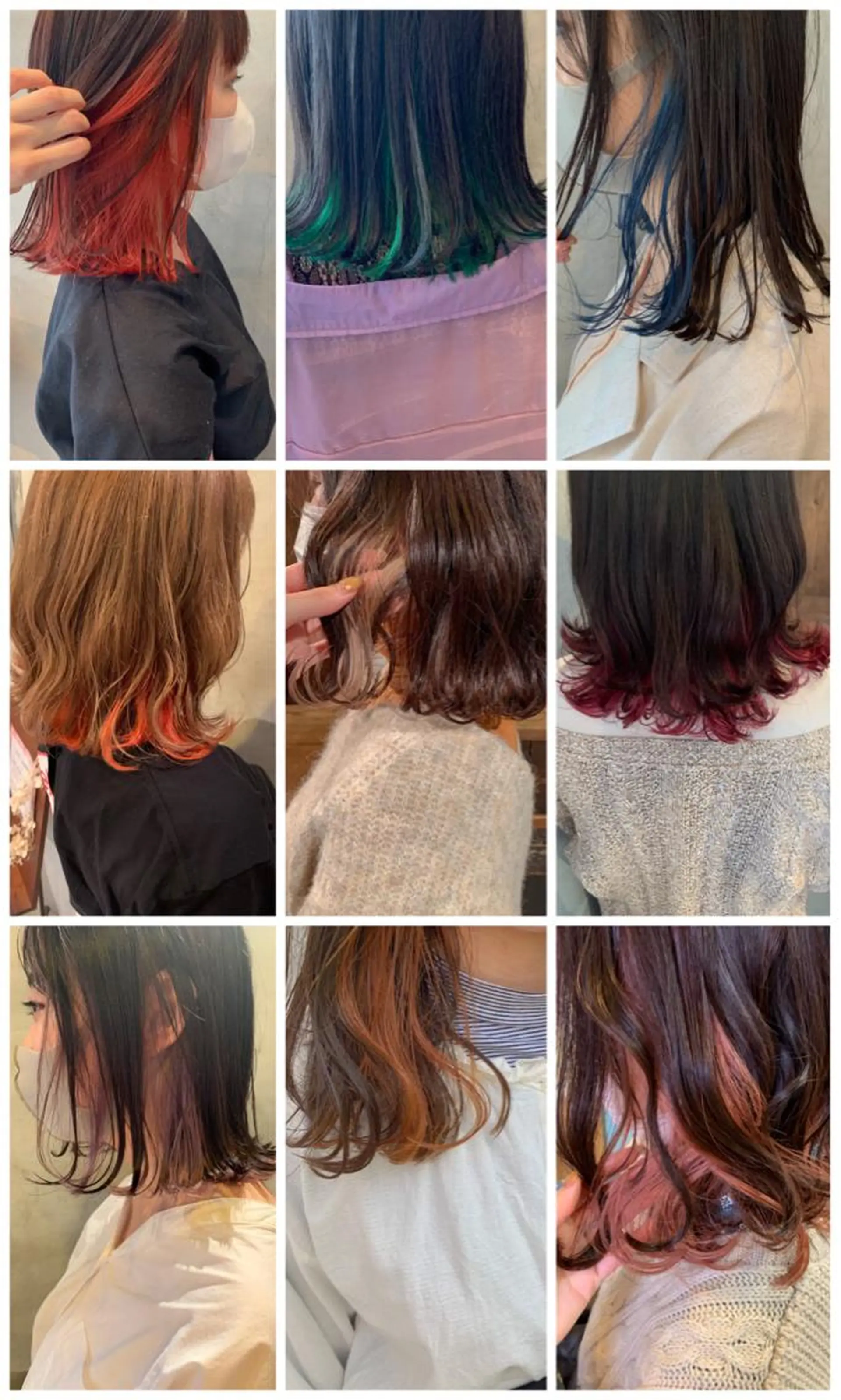 ミディアム カラー インナーカラー botan所属・botan KOZUEのヘアスタイル