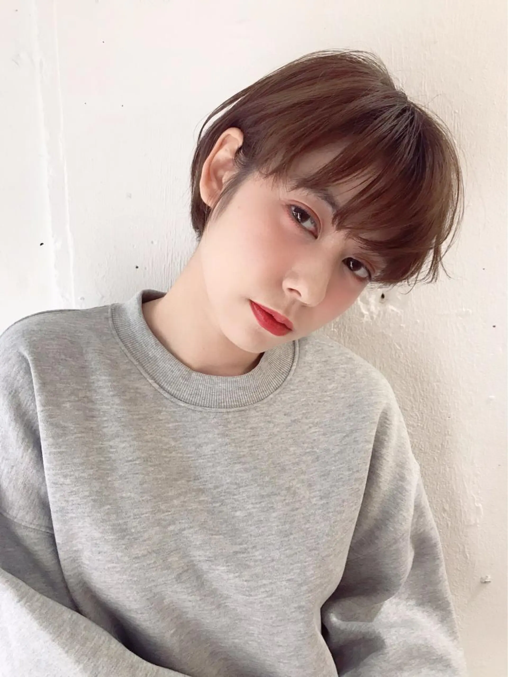 ショート カラー カット パーマ トリートメント 木村陸弥 似合わせ 透明感カラー🌿のヘアスタイル