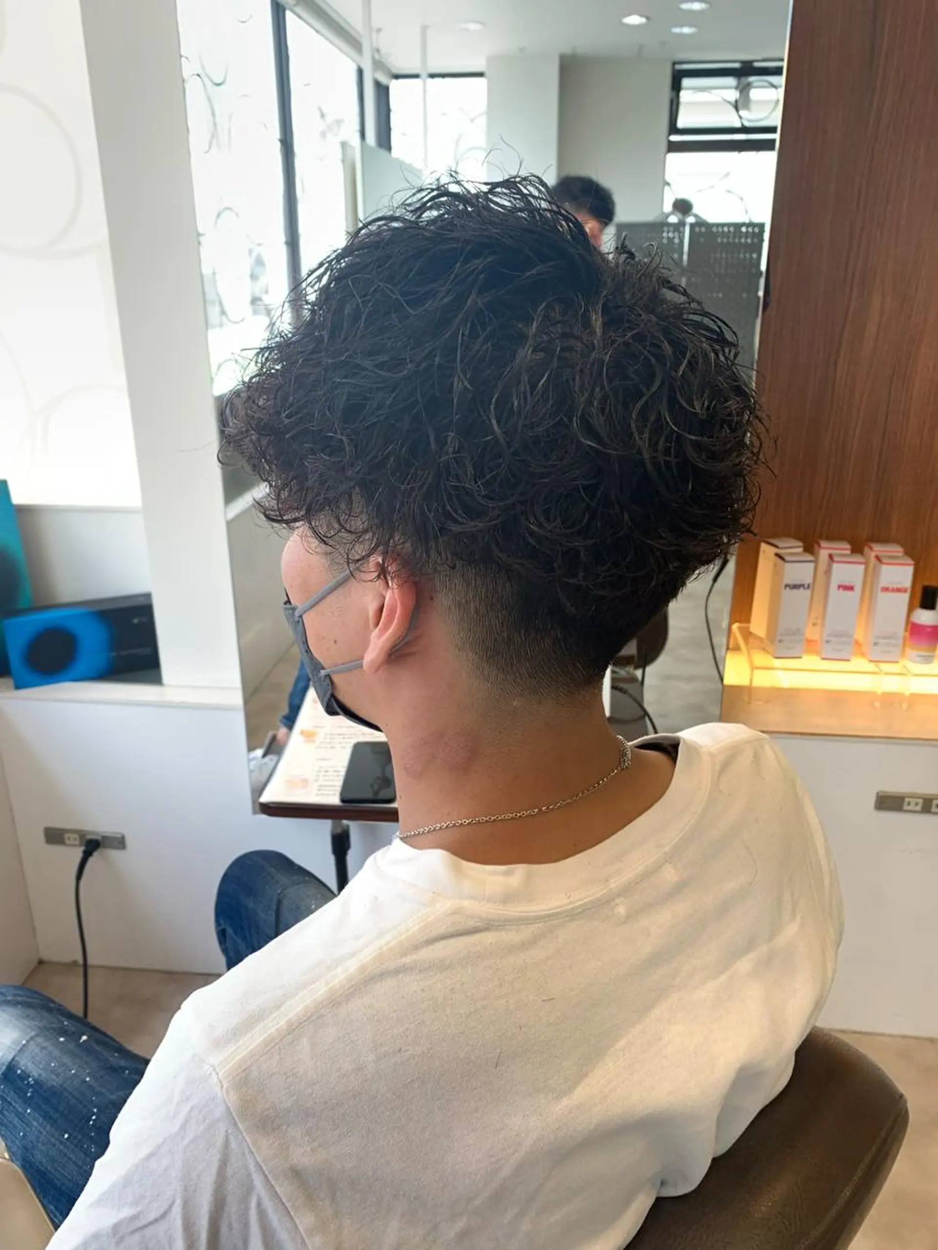 ショート メンズパーマ/難波/ 心斎橋　室園亮佑のヘアスタイル