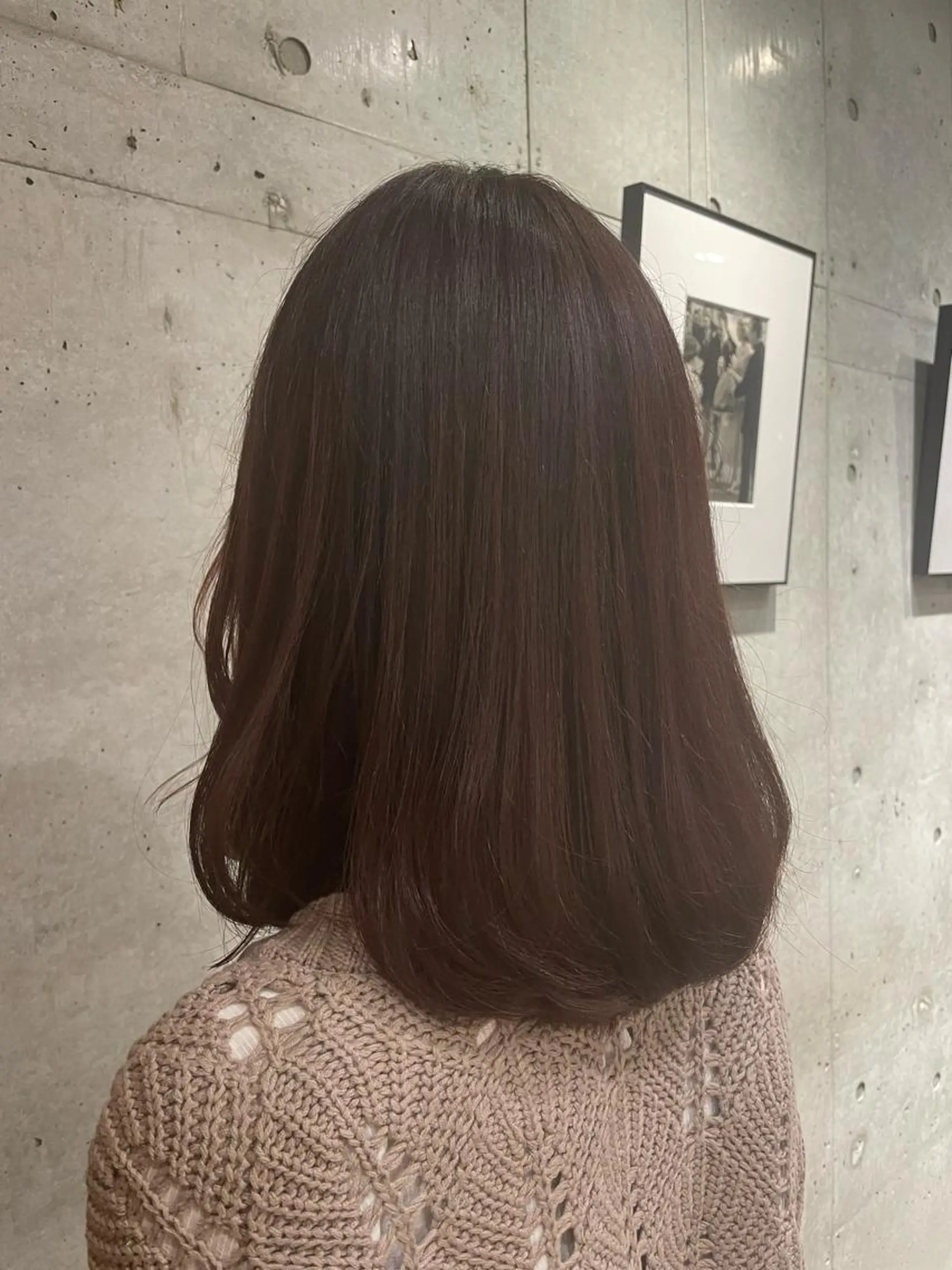 セミロング カラー CRESCENDO 山本樹カットカラーのヘアスタイル