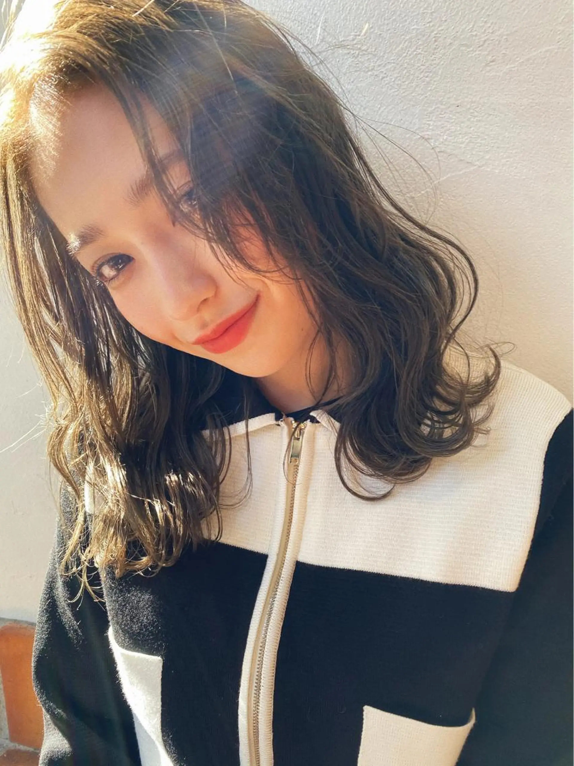 ミディアム カラー ベージュカラー メンズカット特化柏駅 徒歩3分LOUのヘアスタイル