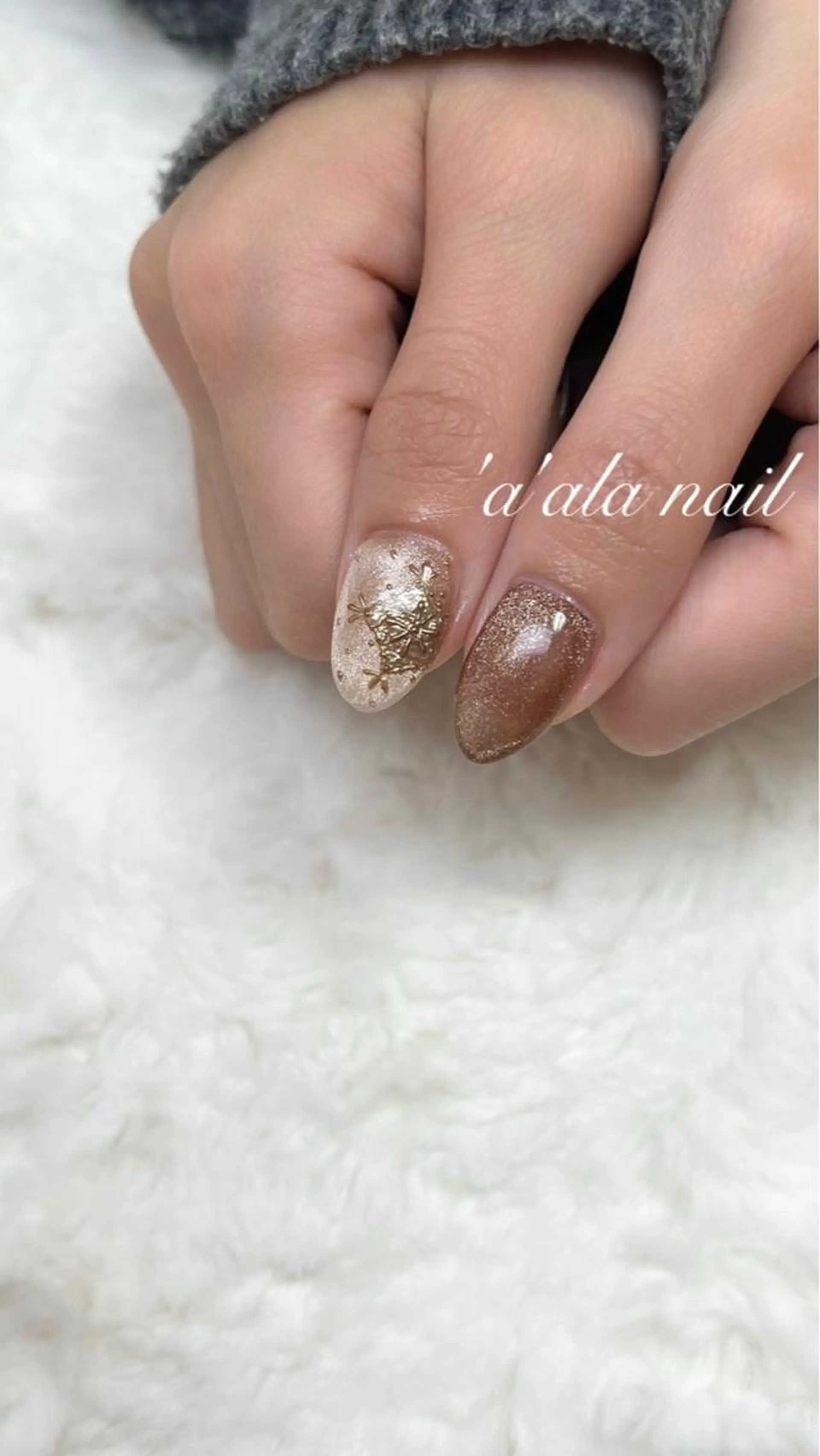 ネイル アートネイル マグネットネイル 'a'ala nailのネイルデザイン