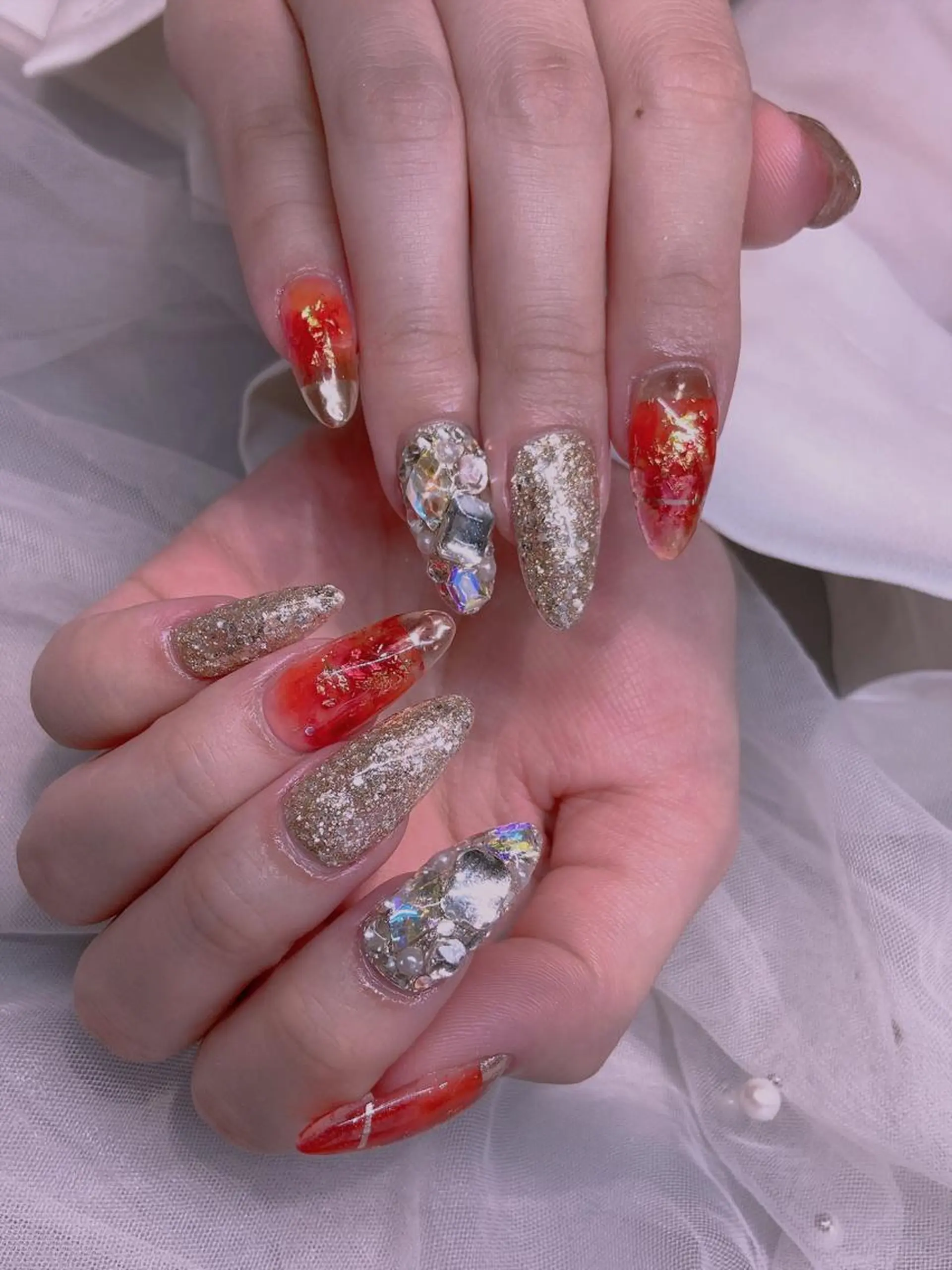 ネイル ハンドネイル 長さだし専門店 M2　rikaのネイルデザイン