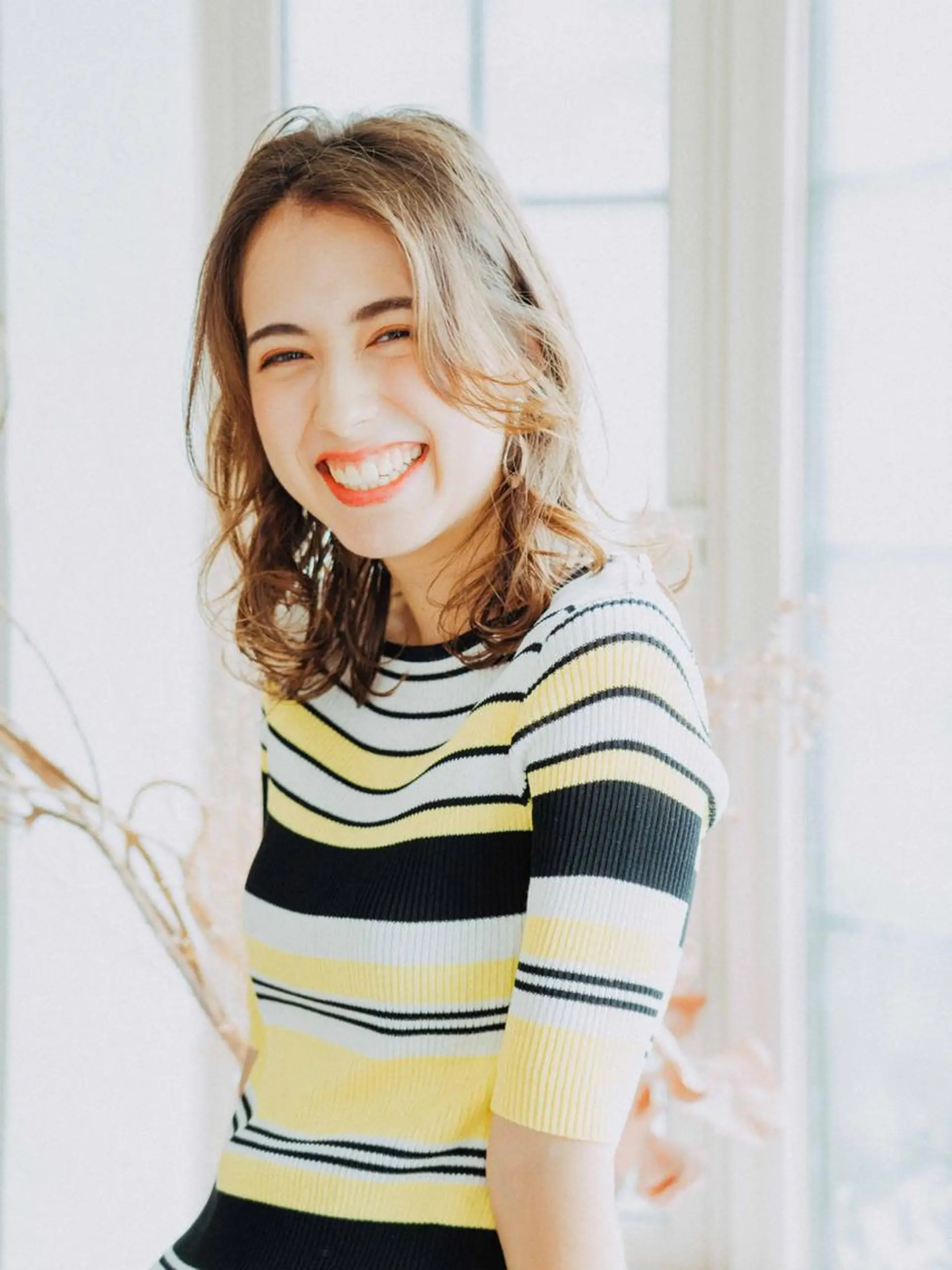 ミディアム カラー ヘアアレンジ レイヤーカット カット ヘアカラー トリートメント 北九州美容室 🕊️わかな✂︎のヘアスタイル