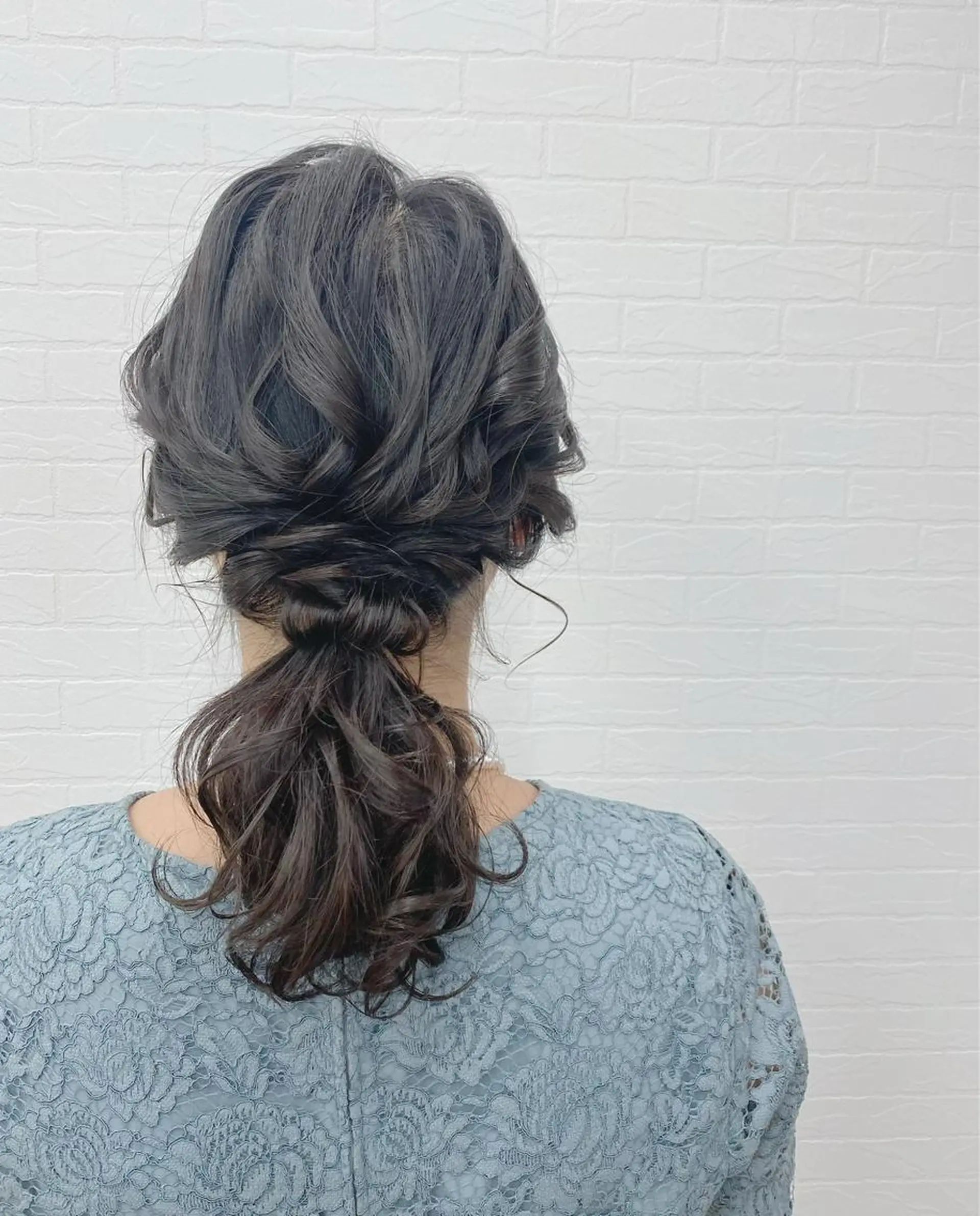 セミロング ヘアアレンジ 結婚式・ブライダル ヘアセット GRANLUSSO 〜グランルッソ駅前店所属・木口 嘉美のヘアスタイル