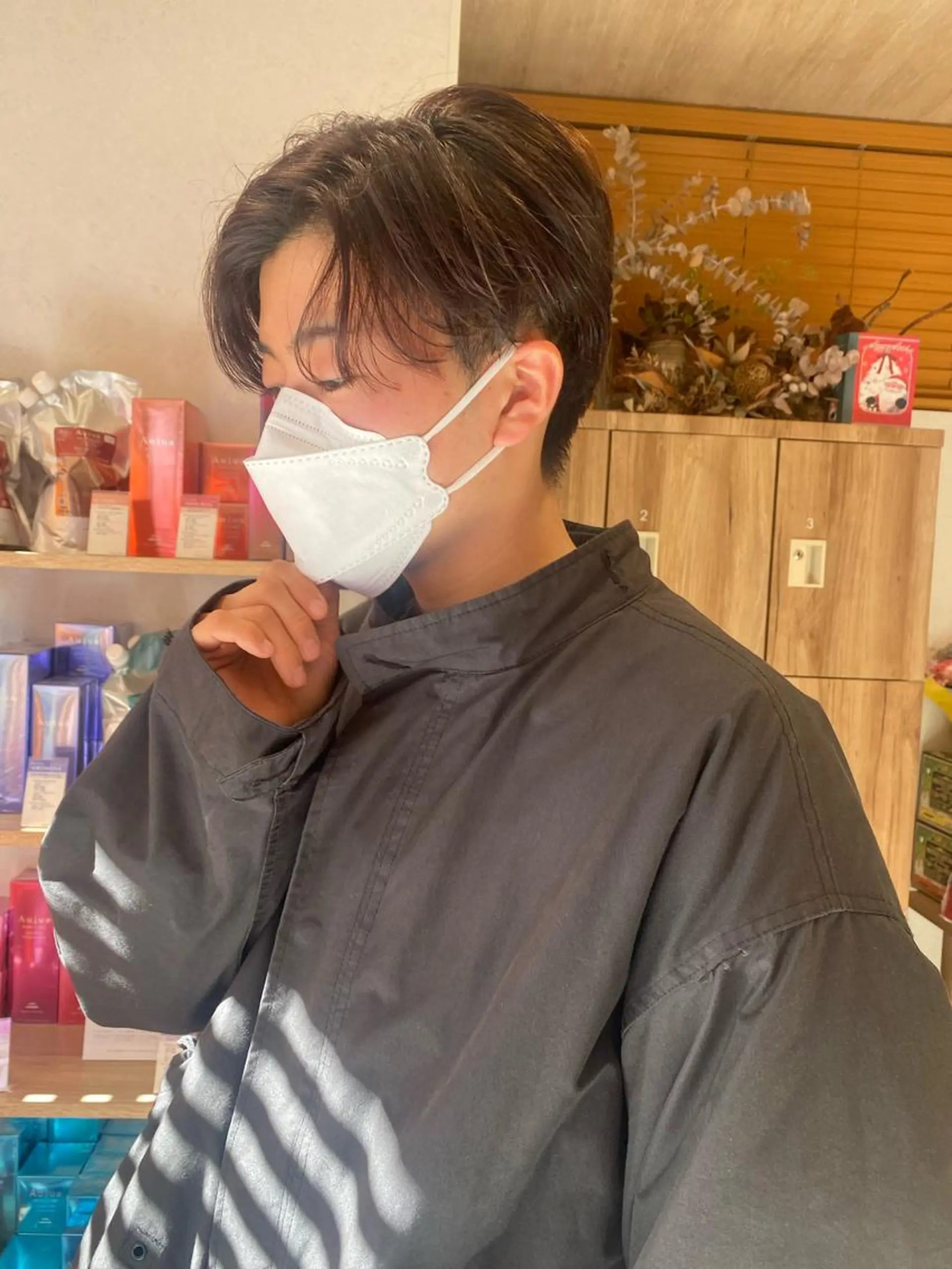 メンズ センターパート カット パーマ指名No1 /namiのヘアスタイル