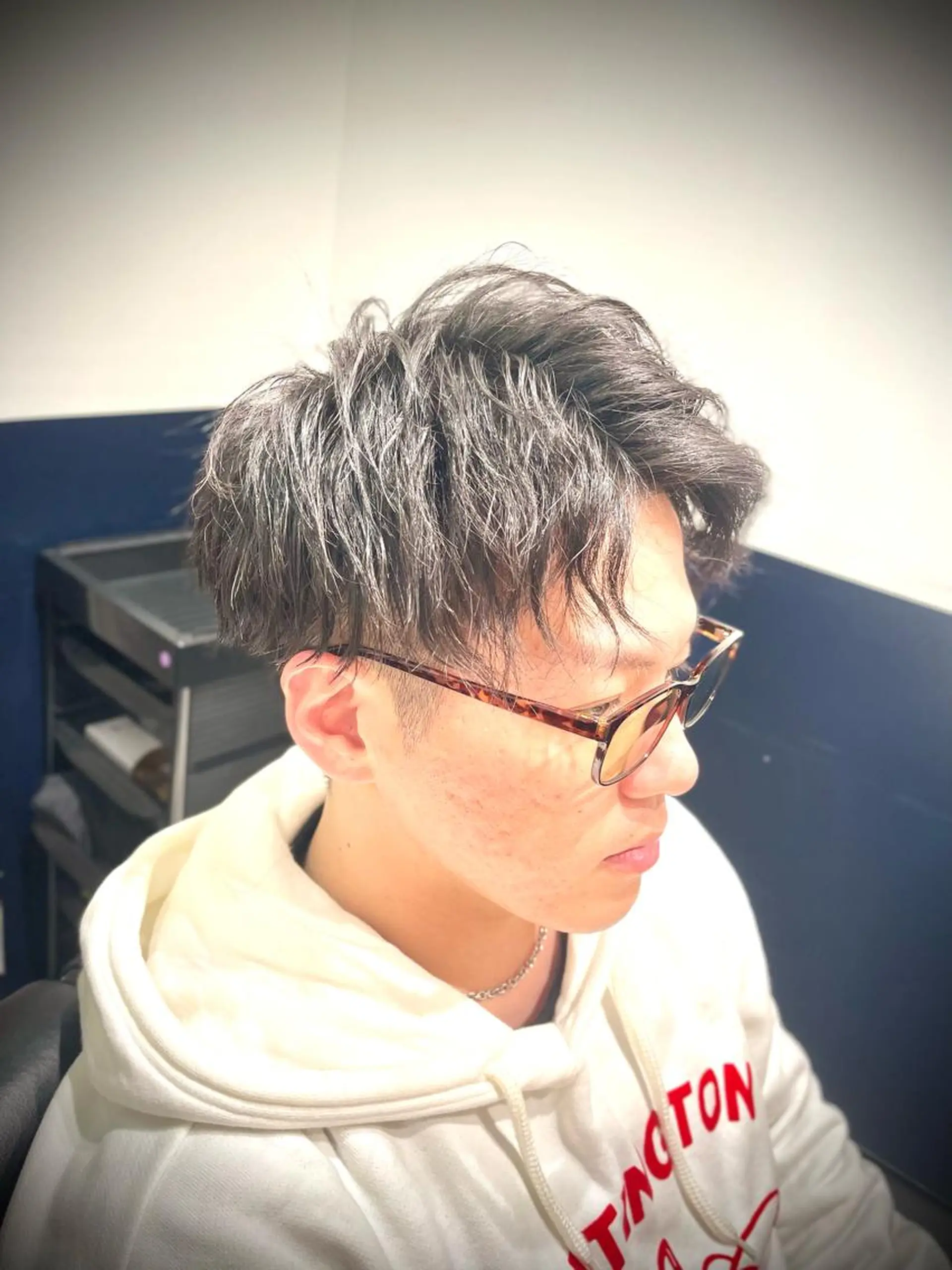 ショート パーマ メンズ メンズパーマ ツイストスパイラルパーマ スパイラルパーマ カット パーマ 銀座メンズカット/ 銀座メンズパーマ/のヘアスタイル