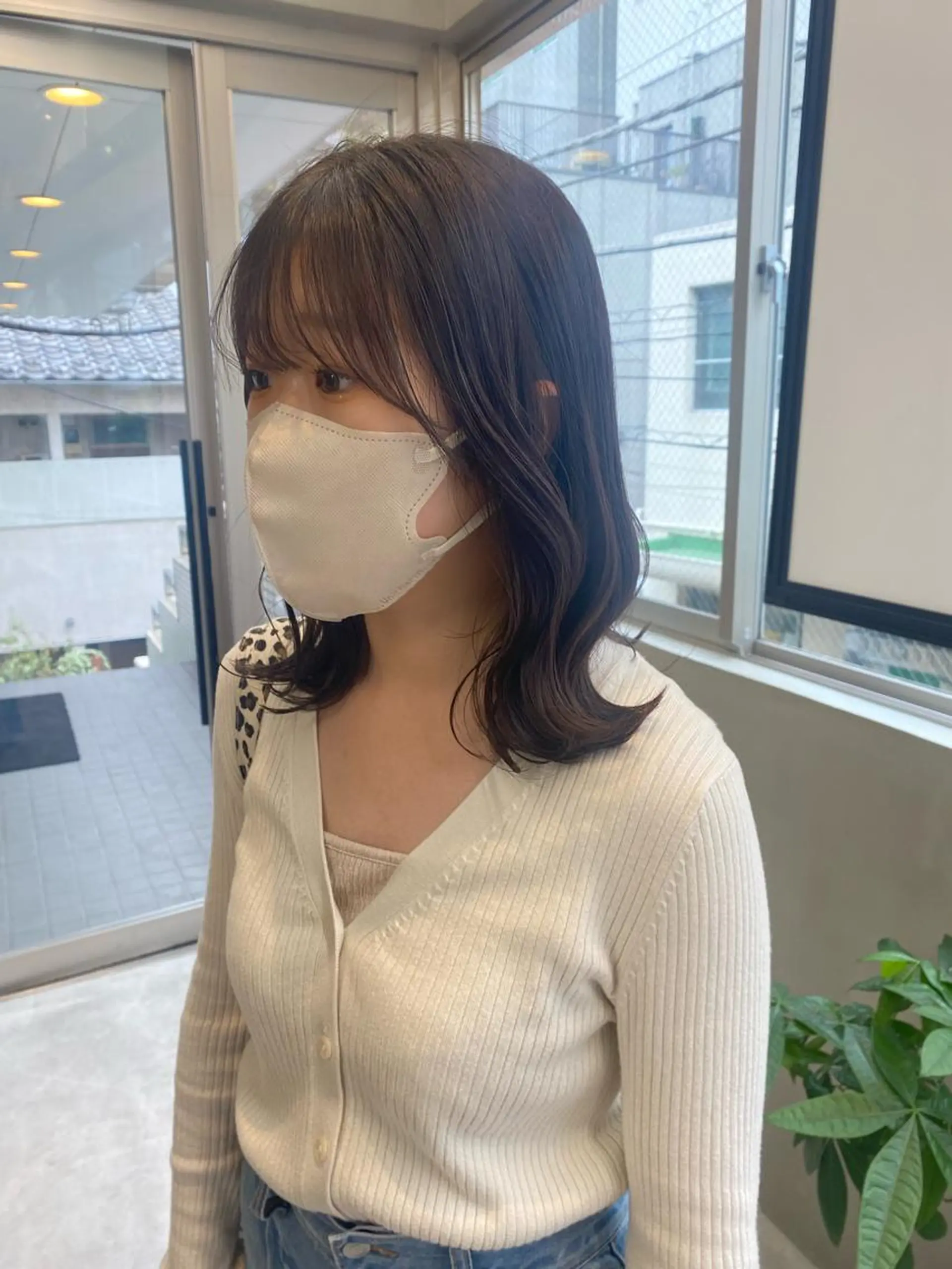 ミディアム カラー ヘアアレンジ ブリーチ 透明感カラー ダブルカラー ブリーチなしカラー 髪質改善 当日予約大歓迎💗 依田瑞希のヘアスタイル