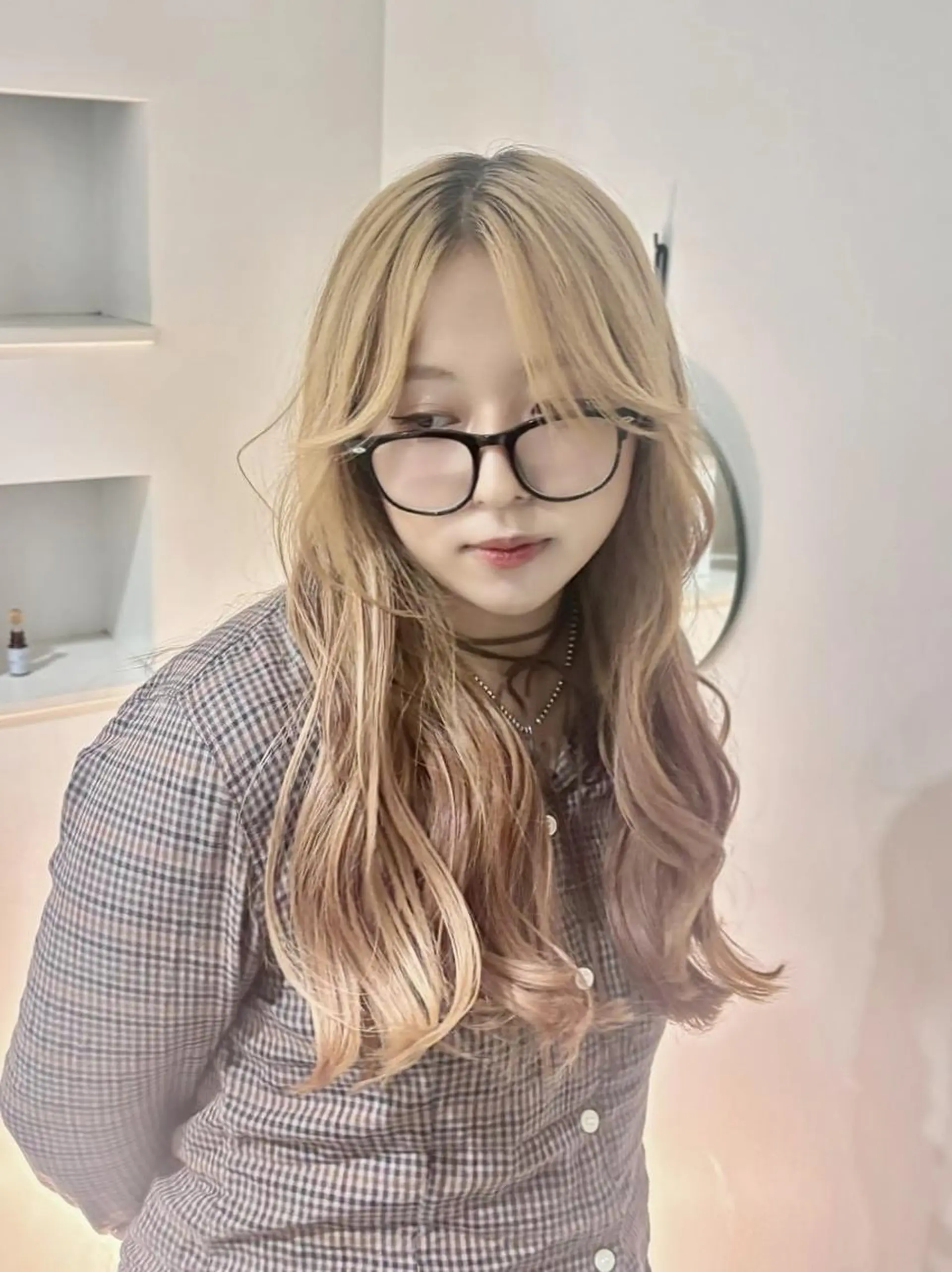 ロング カラー EDAME熊谷☘️ クラカミ　レンのヘアスタイル