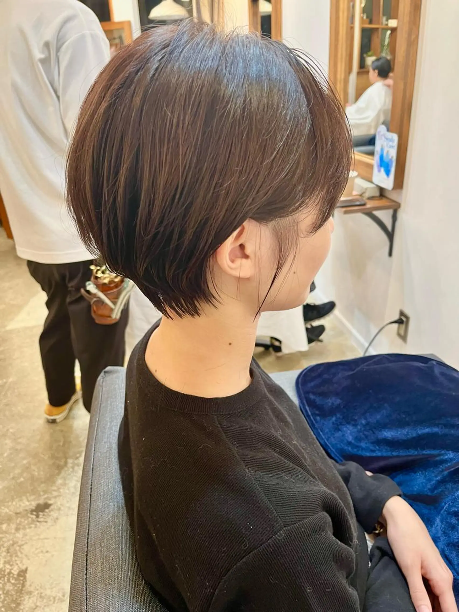 ショート カラー パーマ ショートボブ ボブ ショートヘア カット ヘアカラー トリートメント 🍒【Lib】 AIRI　🍒のヘアスタイル