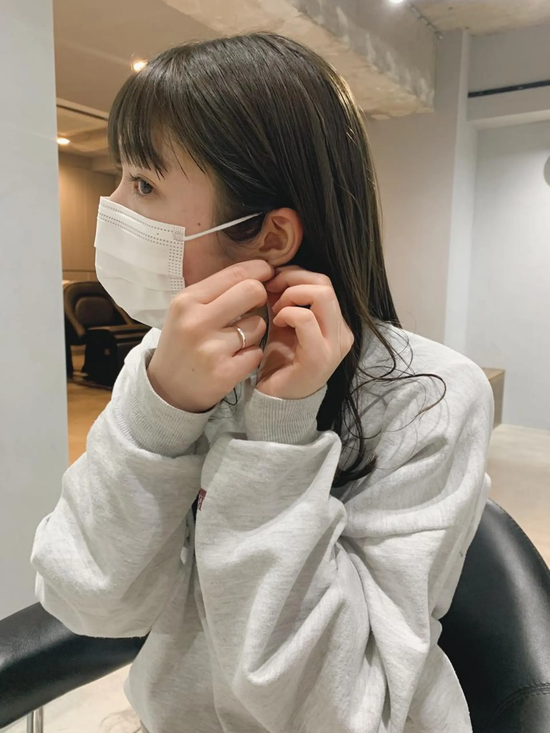 ロング カラー ボブパーマコテ巻き風 パーマNo1深江秀平のヘアスタイル