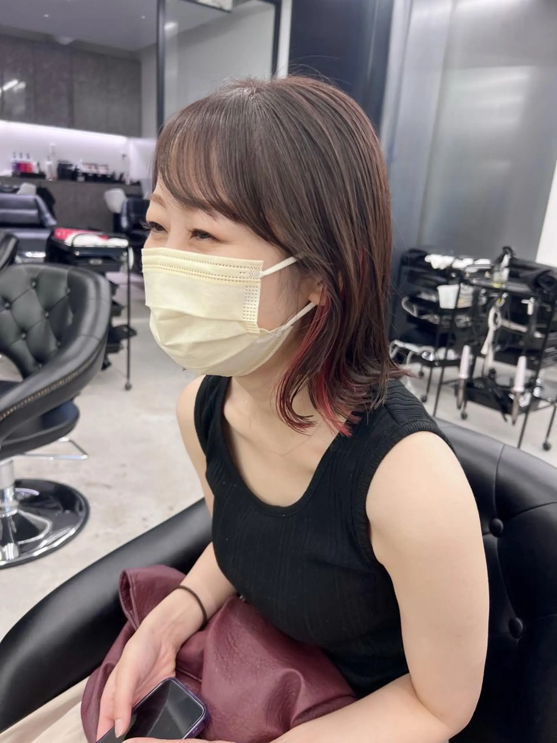 ミディアム カラー kimika🥑 メンズ/髪質改善のヘアスタイル