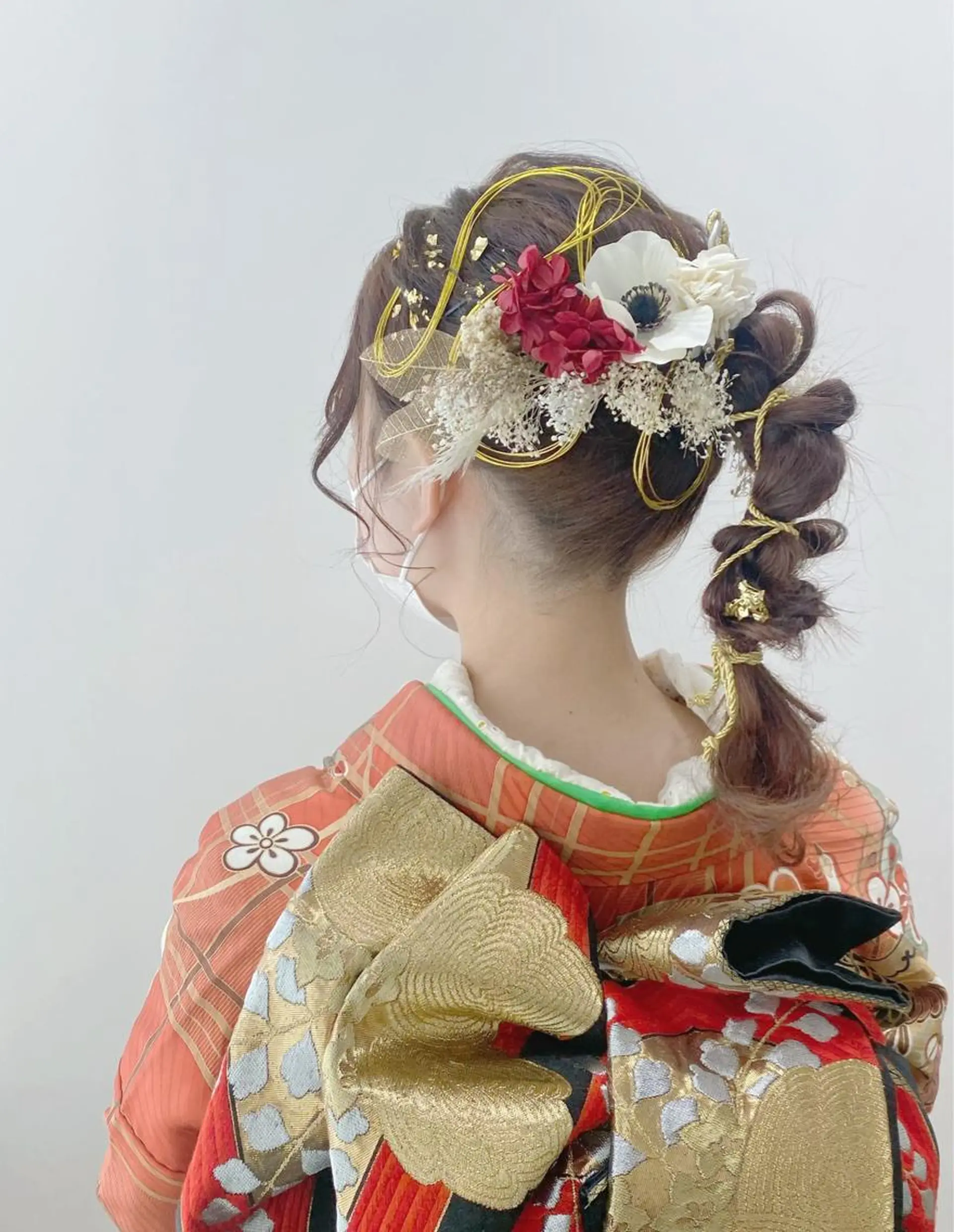 セミロング ヘアアレンジ 着付け GRANLUSSO 〜グランルッソ駅前店所属・木口 嘉美のヘアスタイル