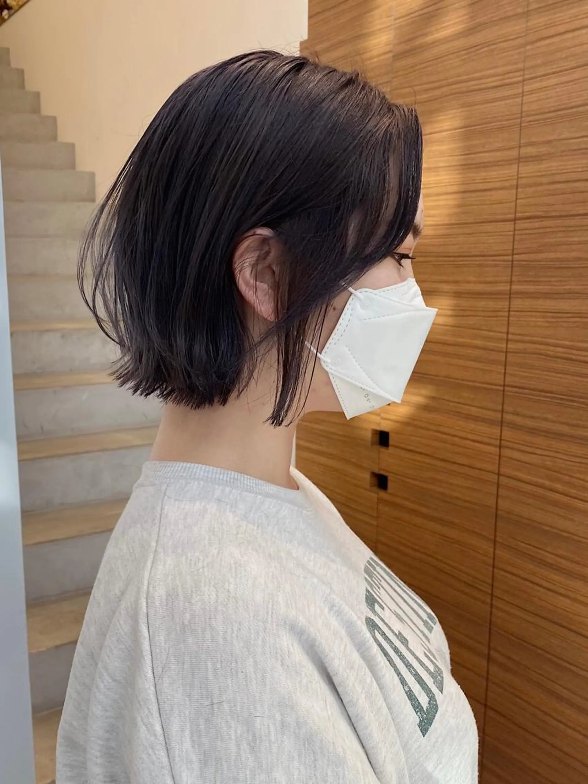 ミディアム ボブ カット ヘアカラー momoka /ショート/ボブのヘアスタイル