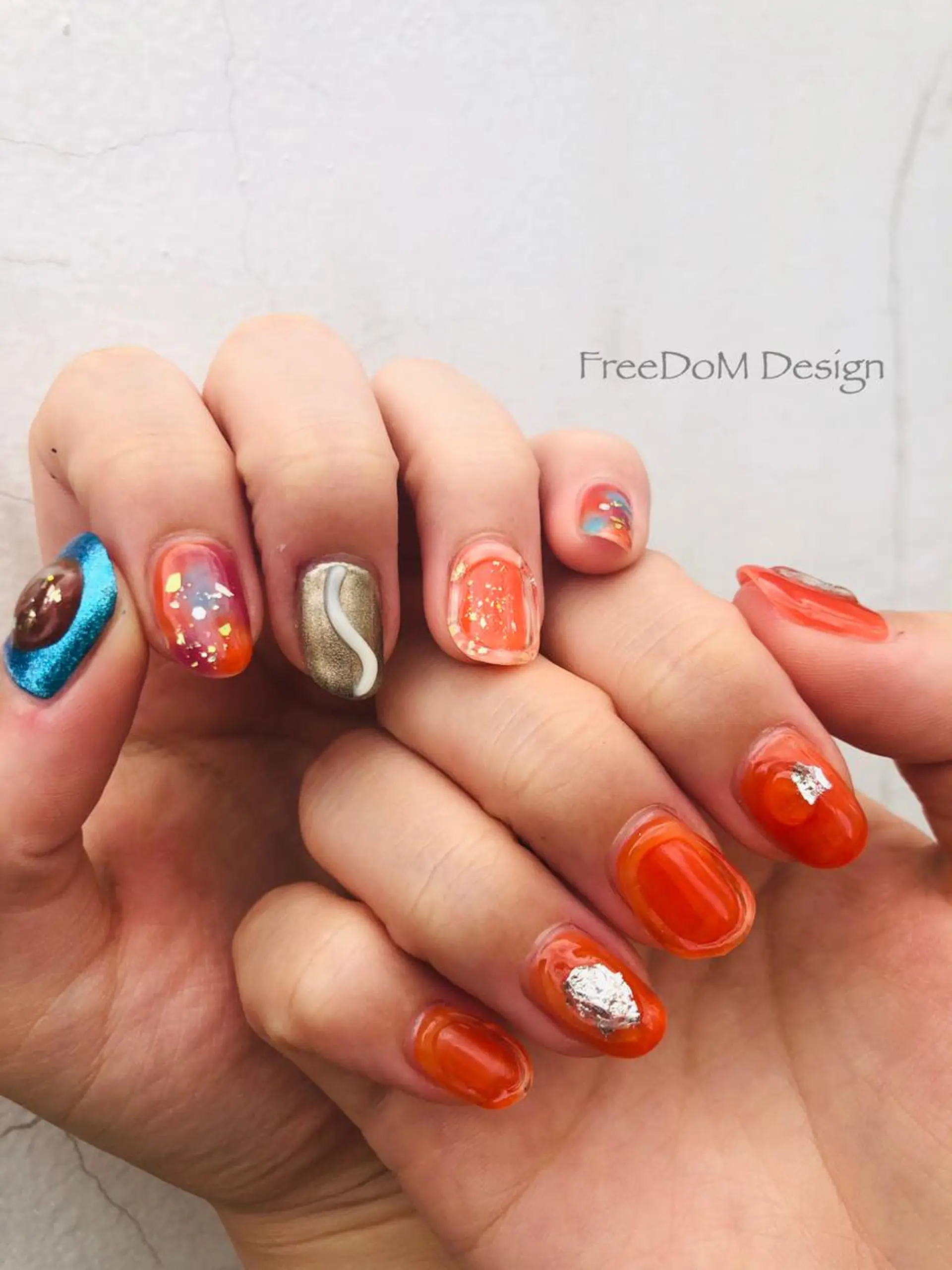 ネイル ニュアンスネイル ハンドネイル ＦreeDoＭ   Design所属・W KUMIのネイルデザイン