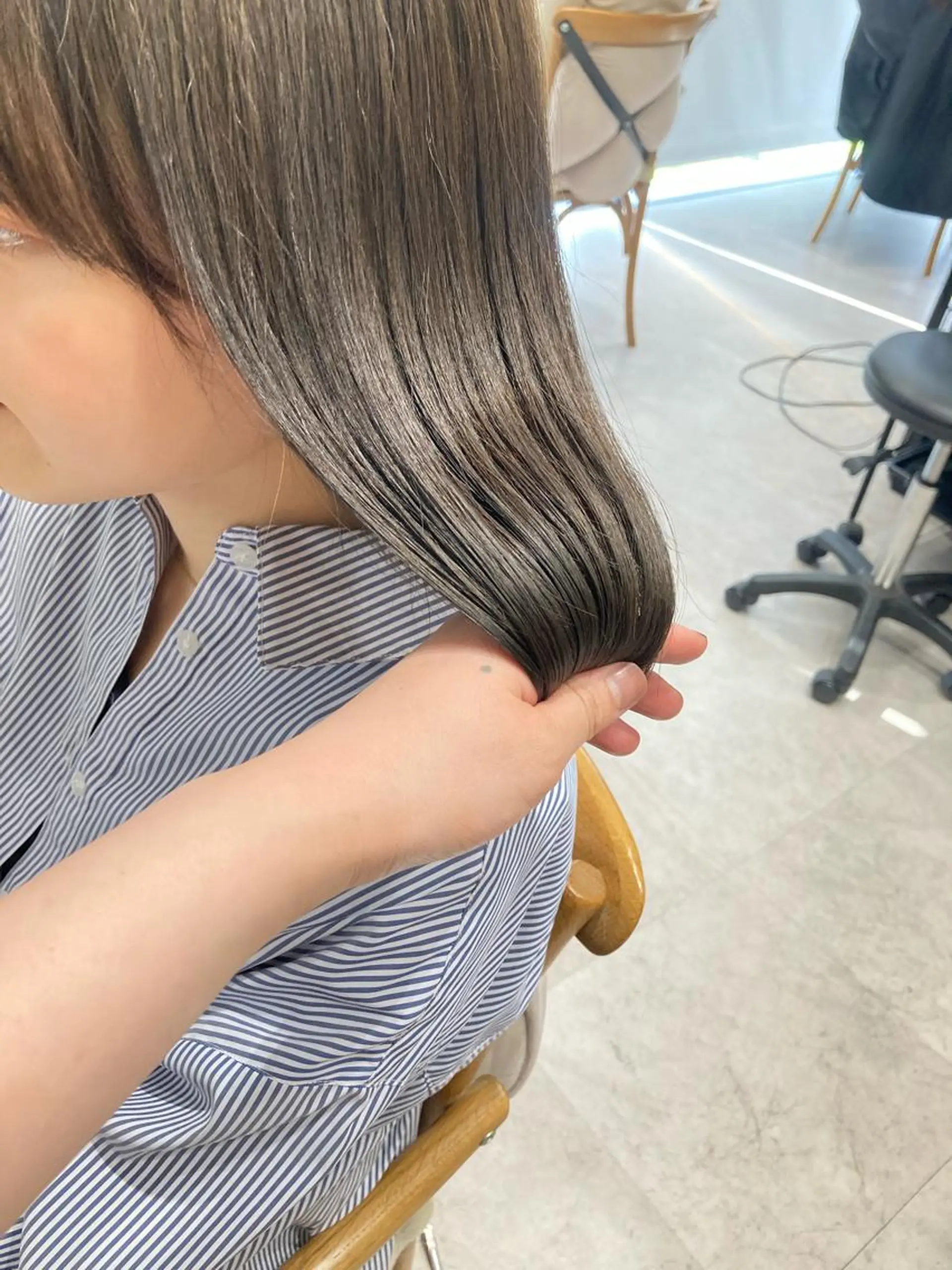 ミディアム ヘアカラー トリートメント ✨色持ちの良い艶 カラー✨蟹江真世のヘアスタイル