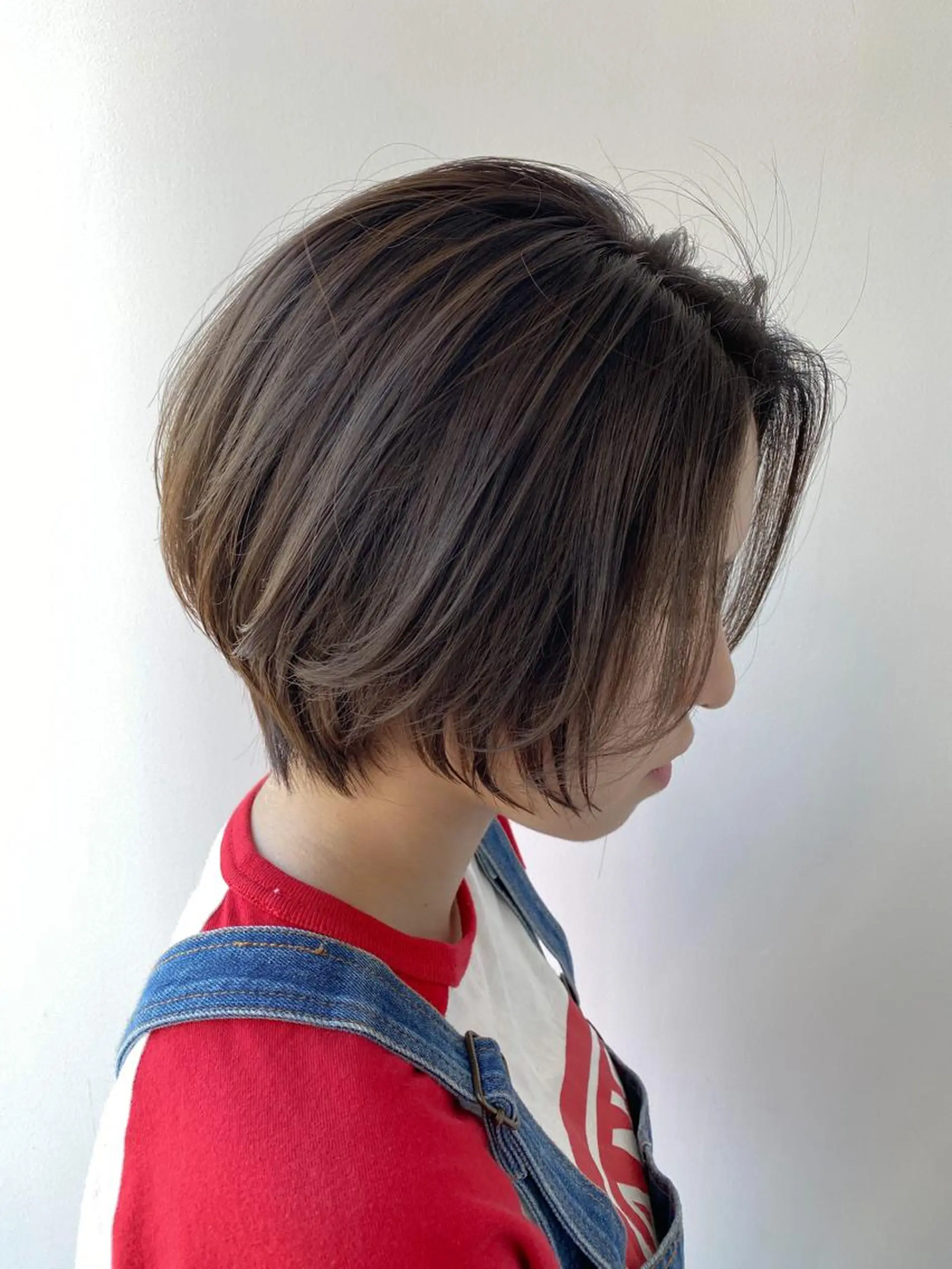 ショート カラー ヘアアレンジ 【艶髪×韓国風】 毛流れ職人 RYOのヘアスタイル